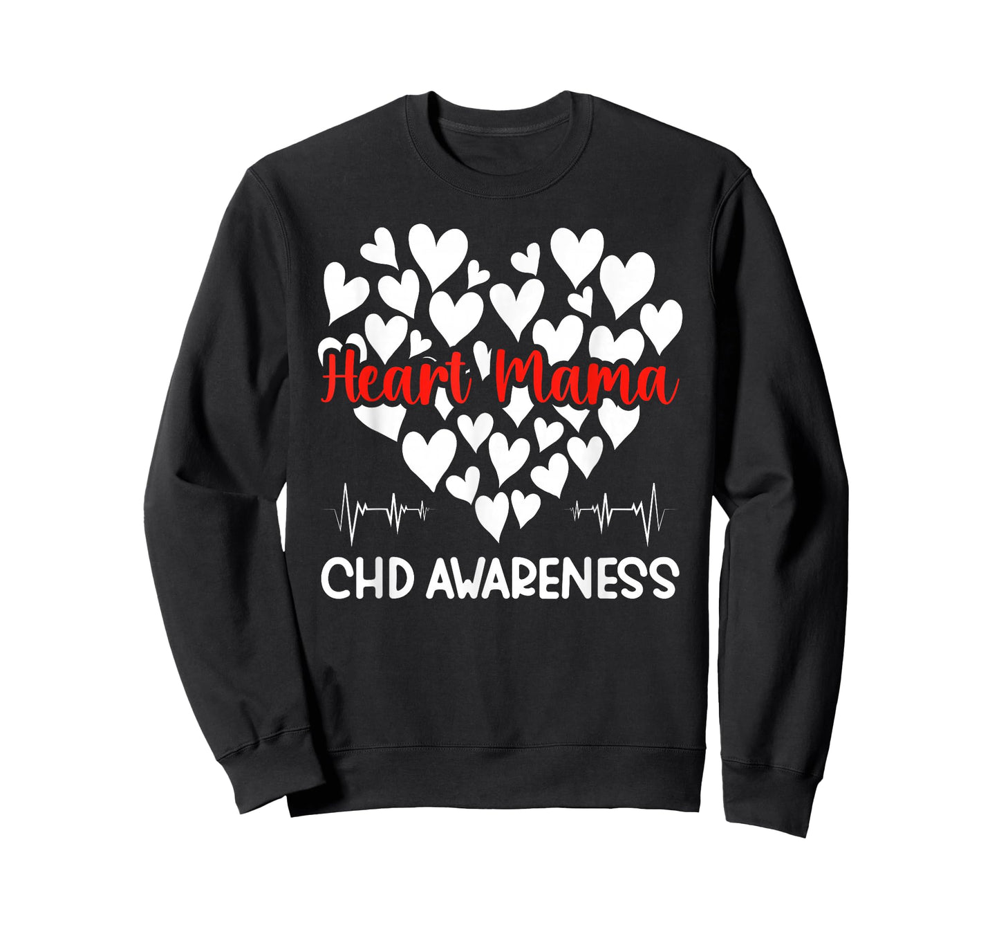 Heart Mama CHD Awareness CHD Mom of A CHD Warrior Mother T-Shirt