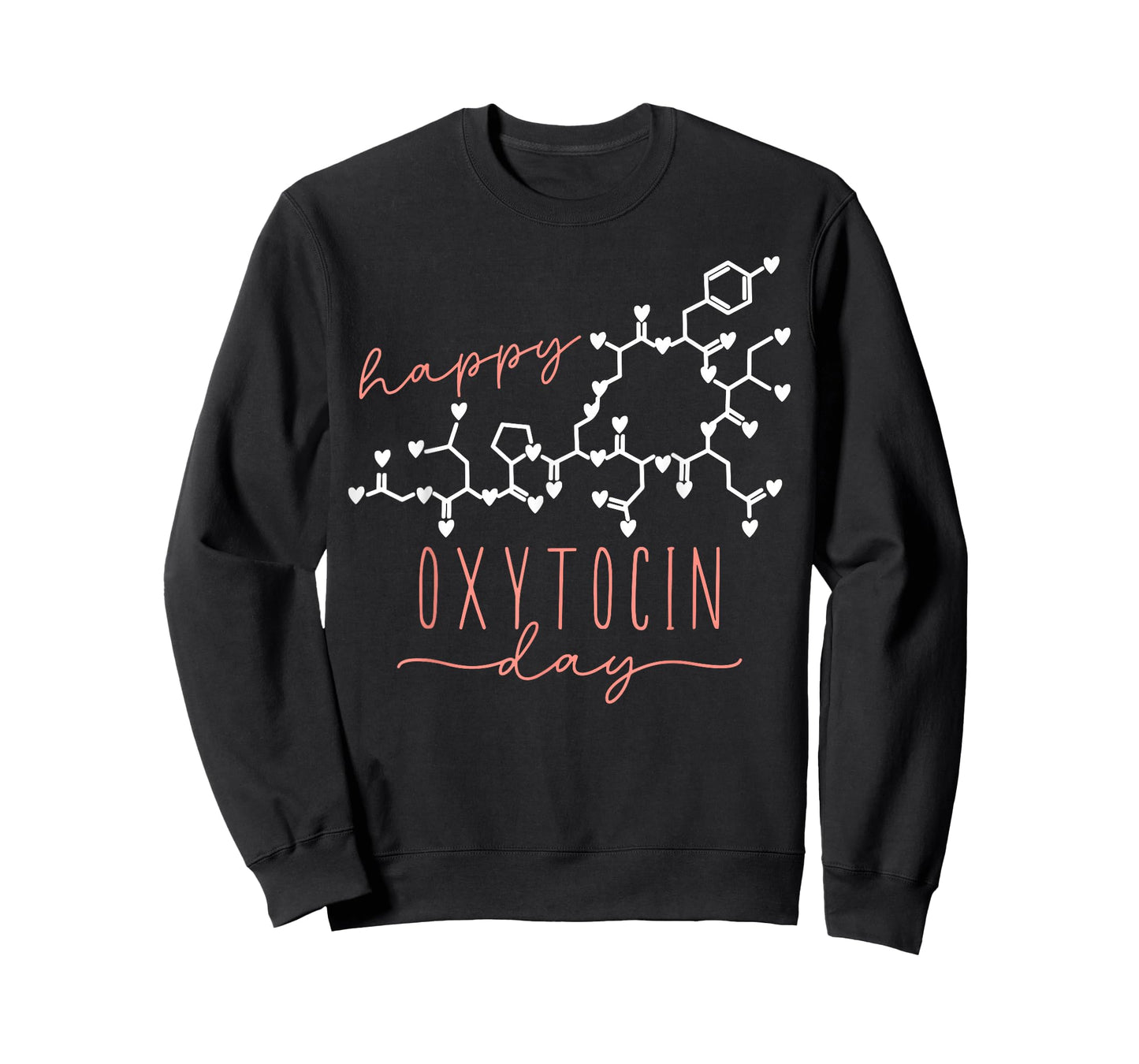 Happy Oxytocin Day Heart Valentines Molecule Chemistry T-Shirt