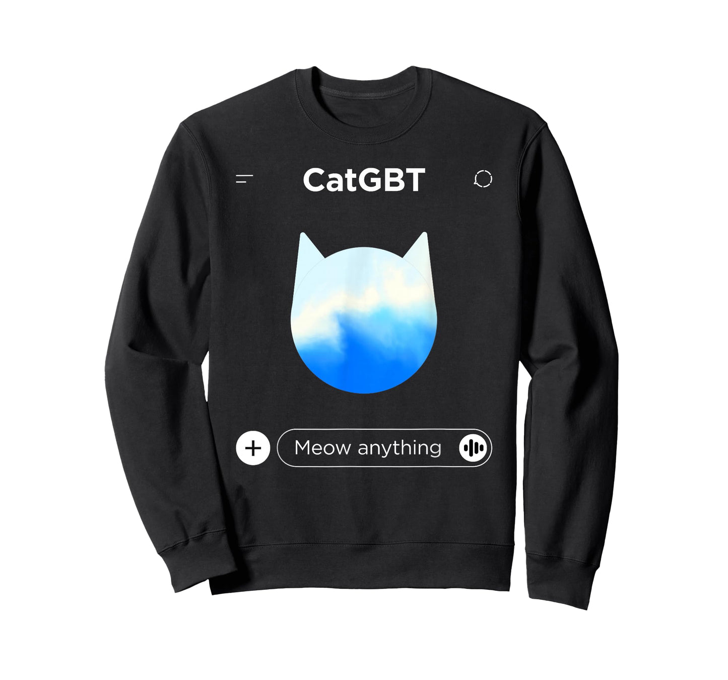 Cat GBT Ask Anything - Funny Ai Meme Parody T-Shirt