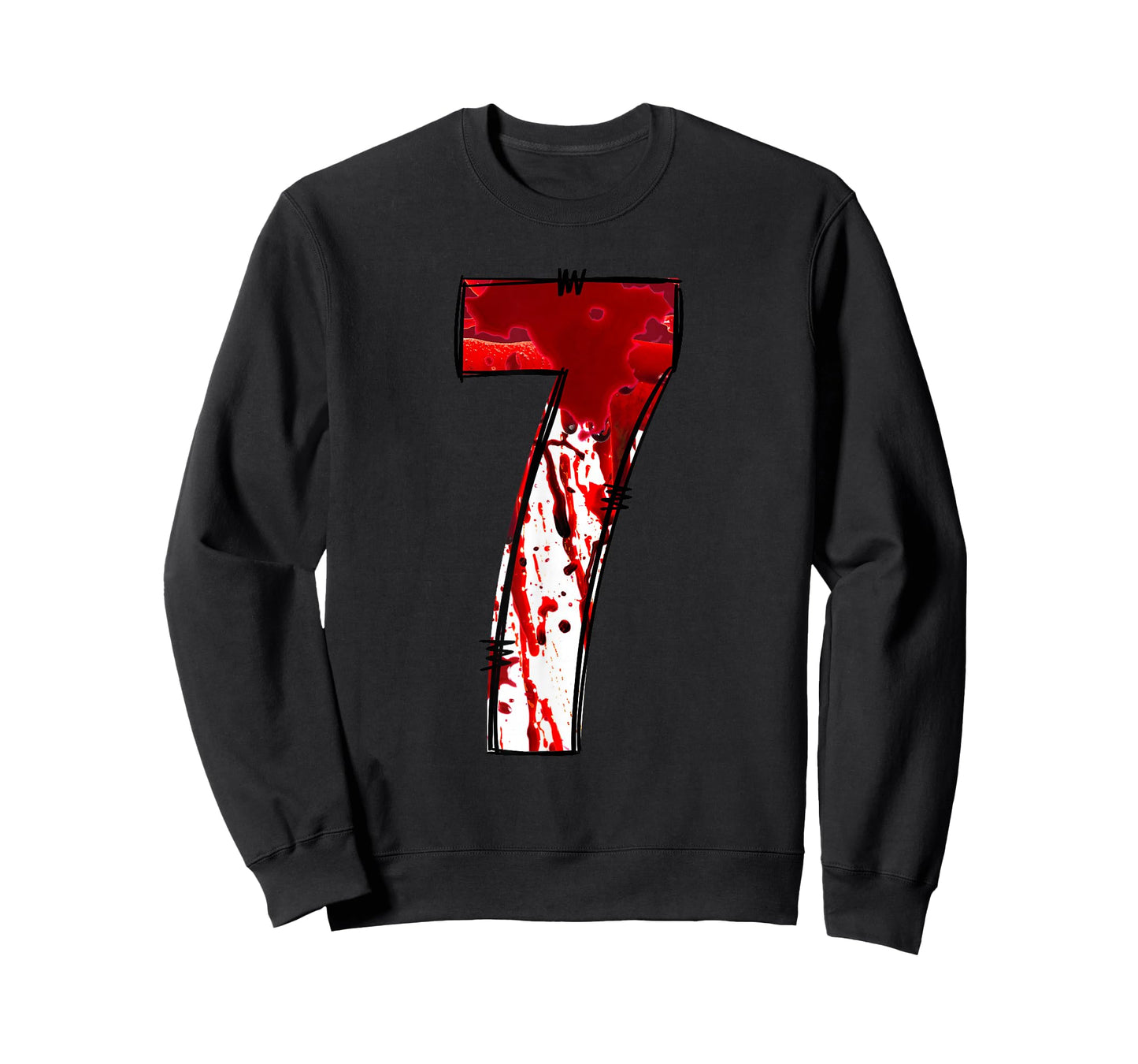 Fun Six Seven 6 7 Meme Design Couples Halloween Horror Blood T-Shirt