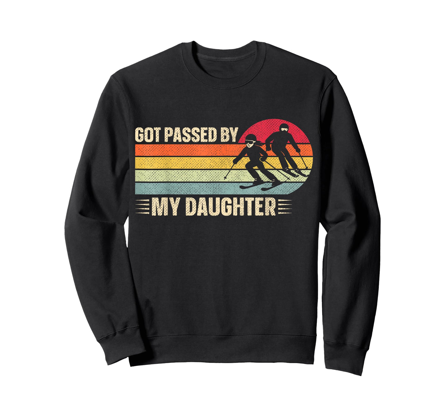 Retro Vintage Got Passed by My Daughter Funny Skiing T-Shirt