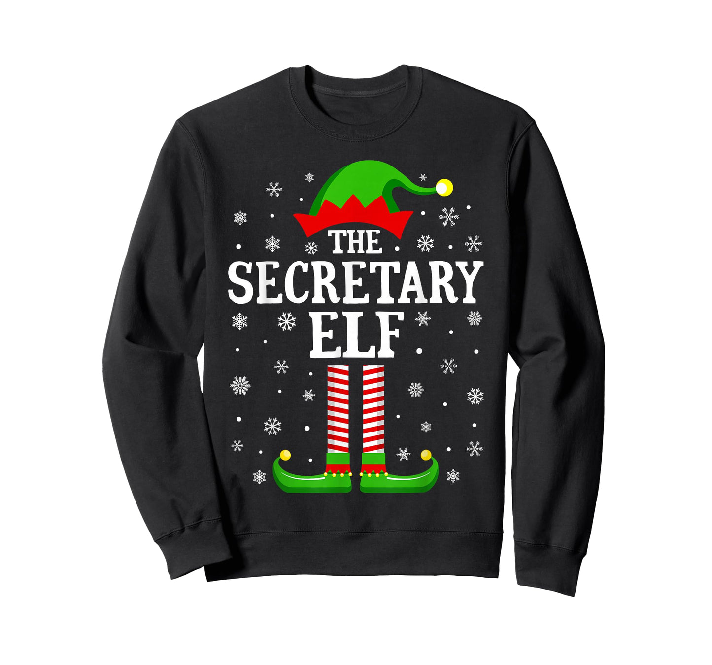 Secretary Elf Funny Christmas Family Matching T-Shirt