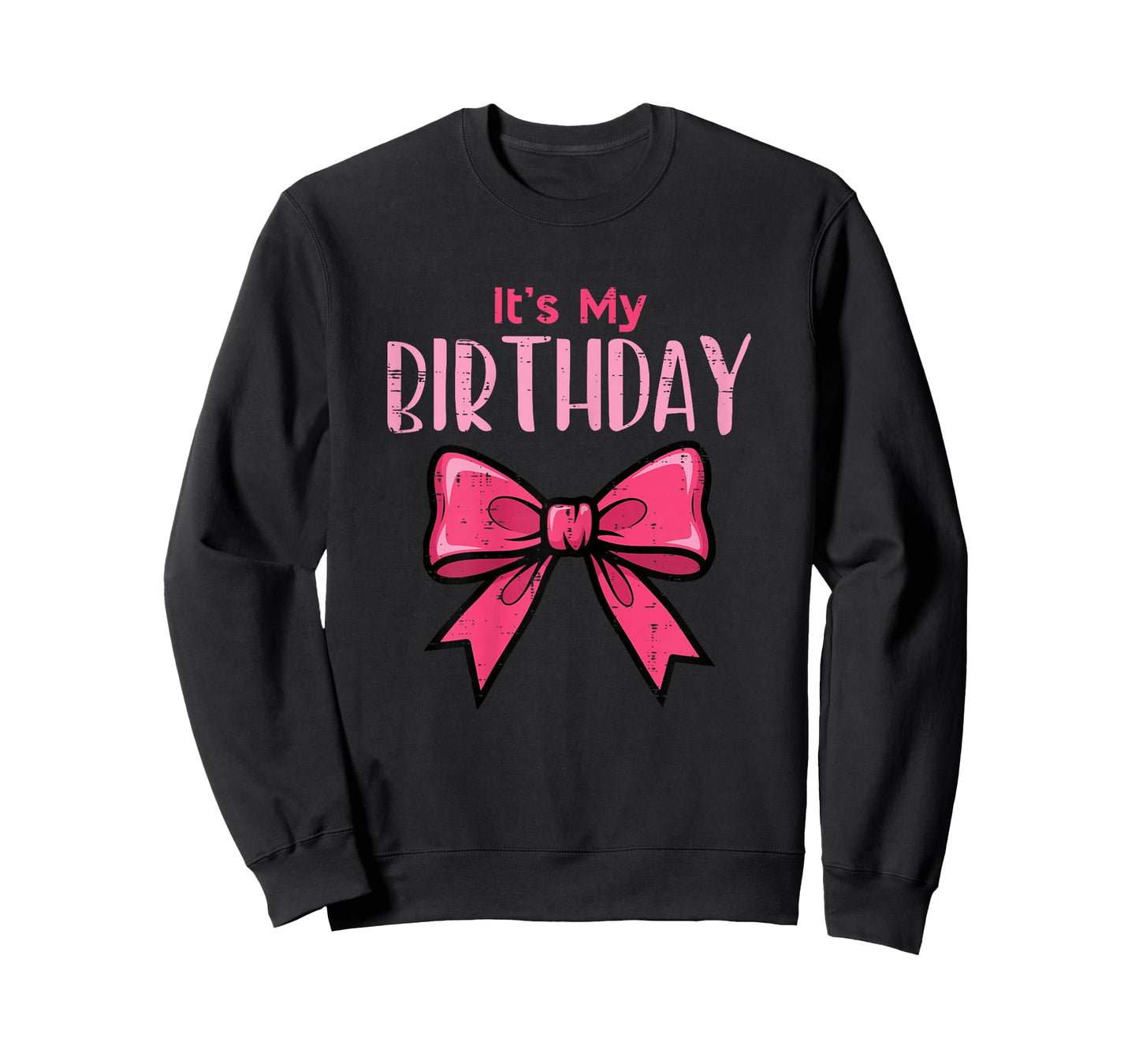 Its My Birthday Pink Coquette Bow Bday Party Women Girls Kid T-Shirt