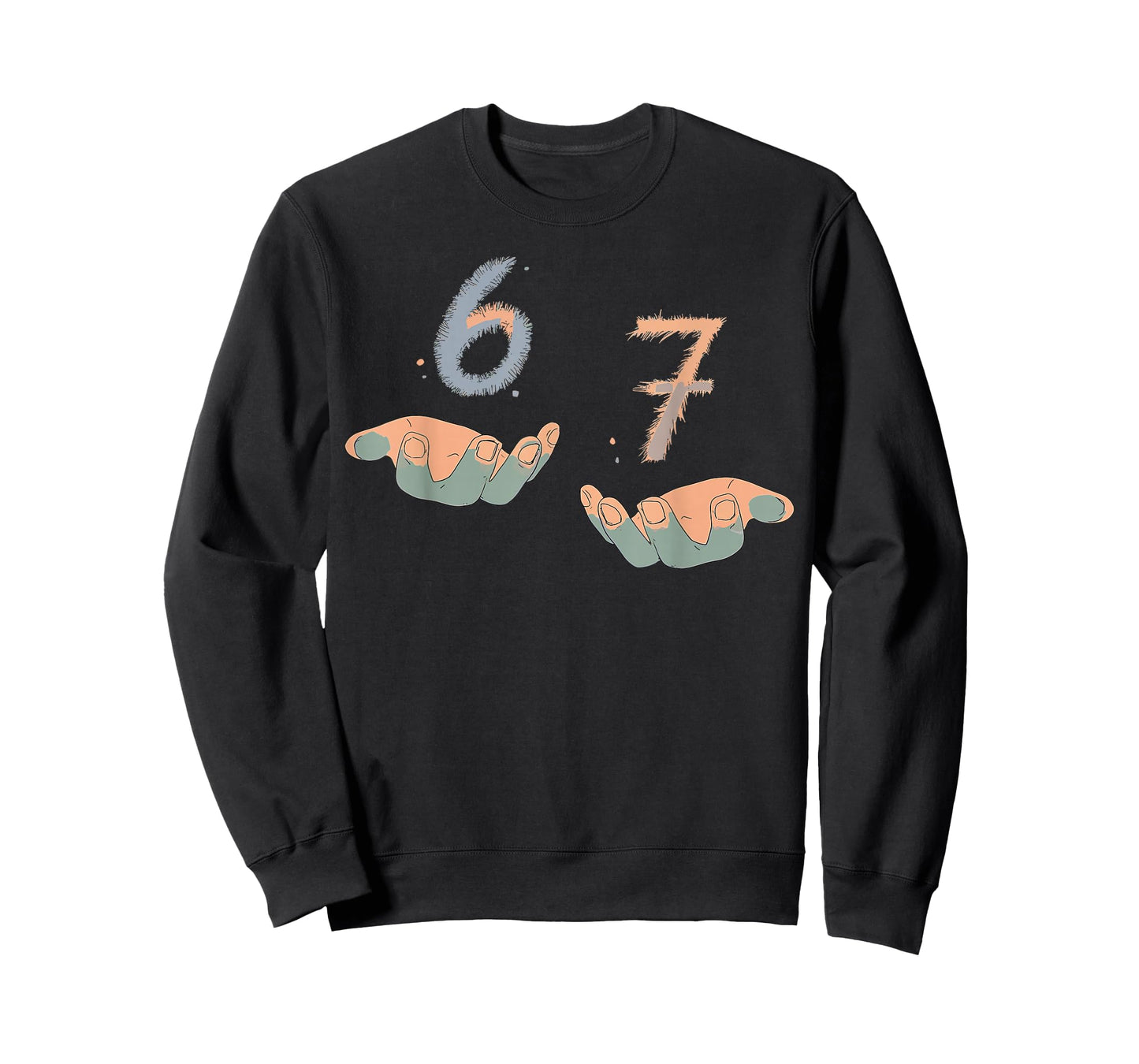 Funny Hands 67 Meme Six Seven Gen Alpha Slang T-Shirt