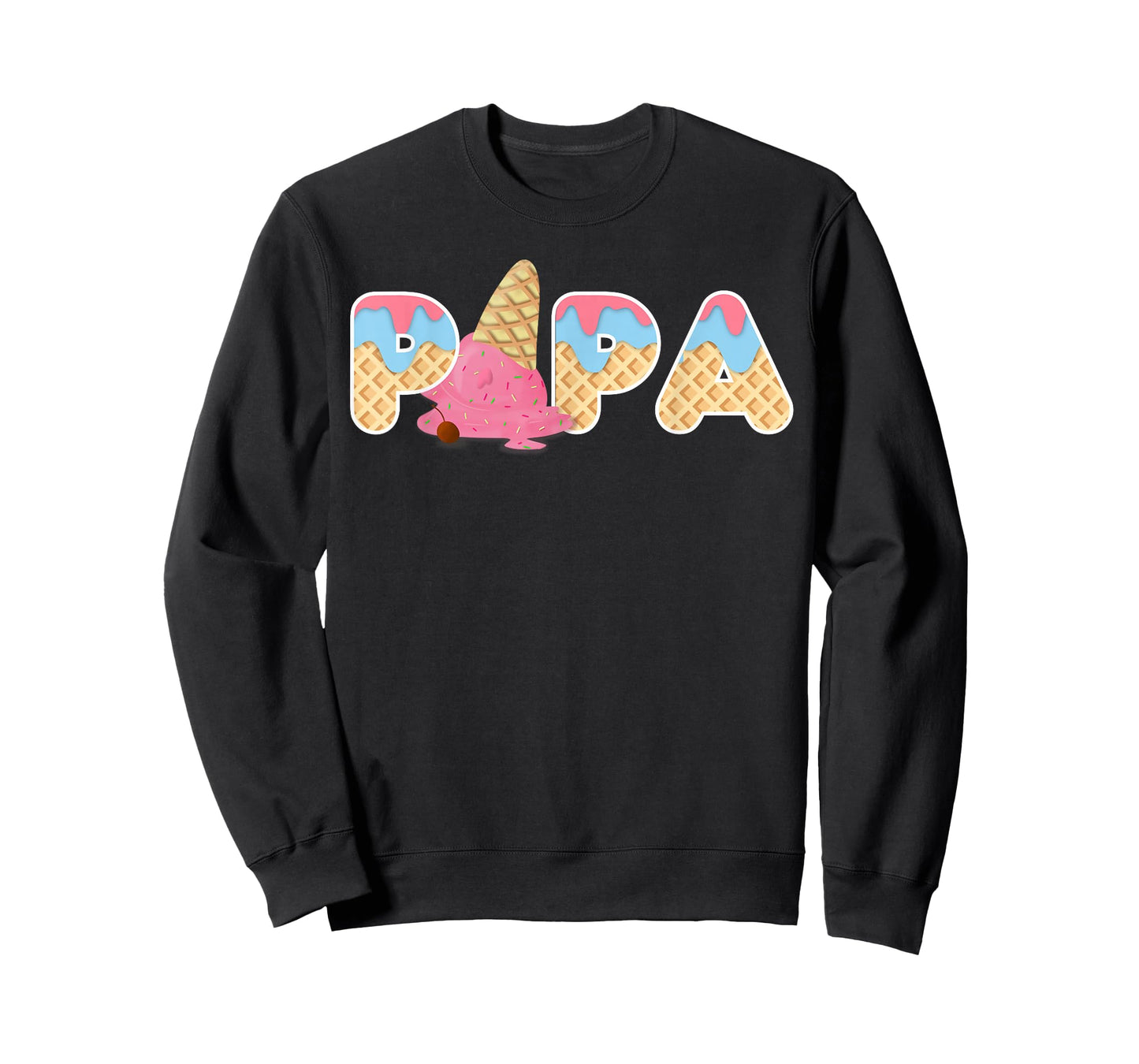 Ice Cream Papa 1st Birthday Matching Family T-Shirt