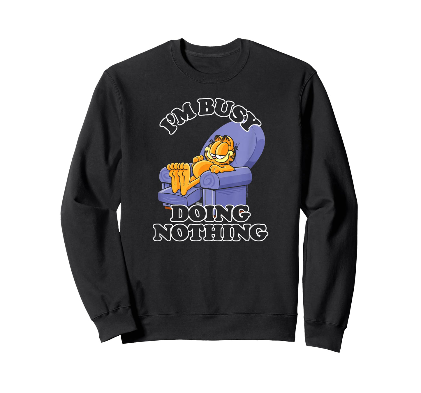 Garfield I'm Busy Doing Nothing Recliner Time Cartoon Cat T-Shirt