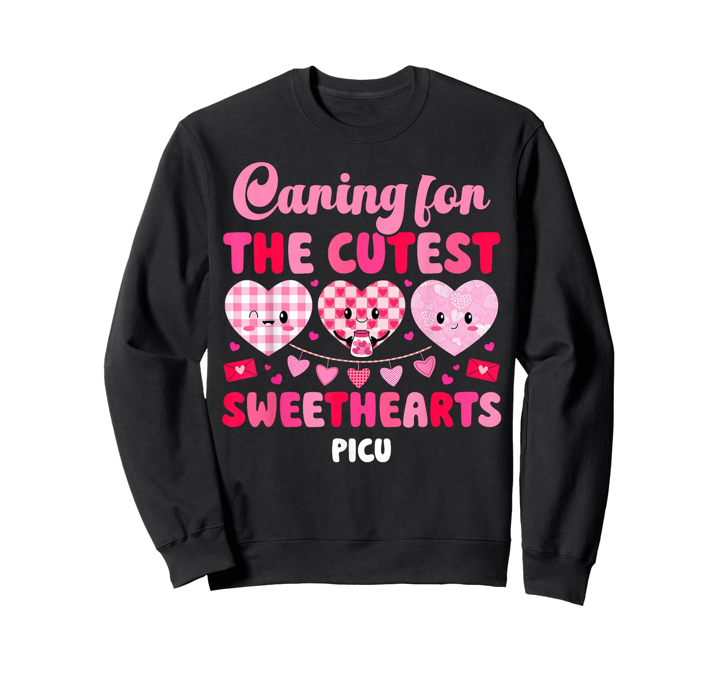 Valentine PICU Nurse Valentines Day Pediatric ICU Nurse T-Shirt