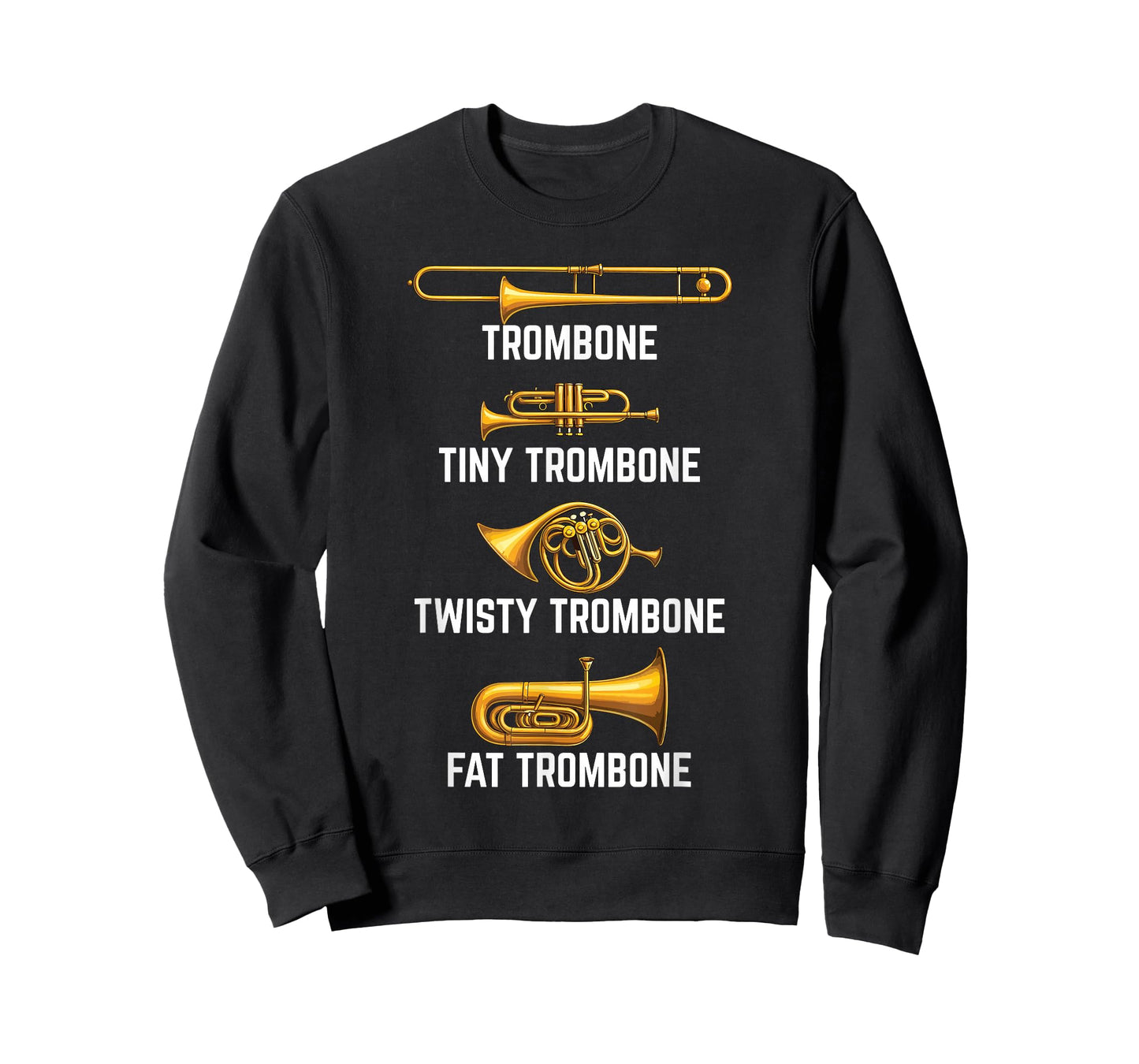Funny Trombone Art for Men Women Jazz Music Trombone Player T-Shirt