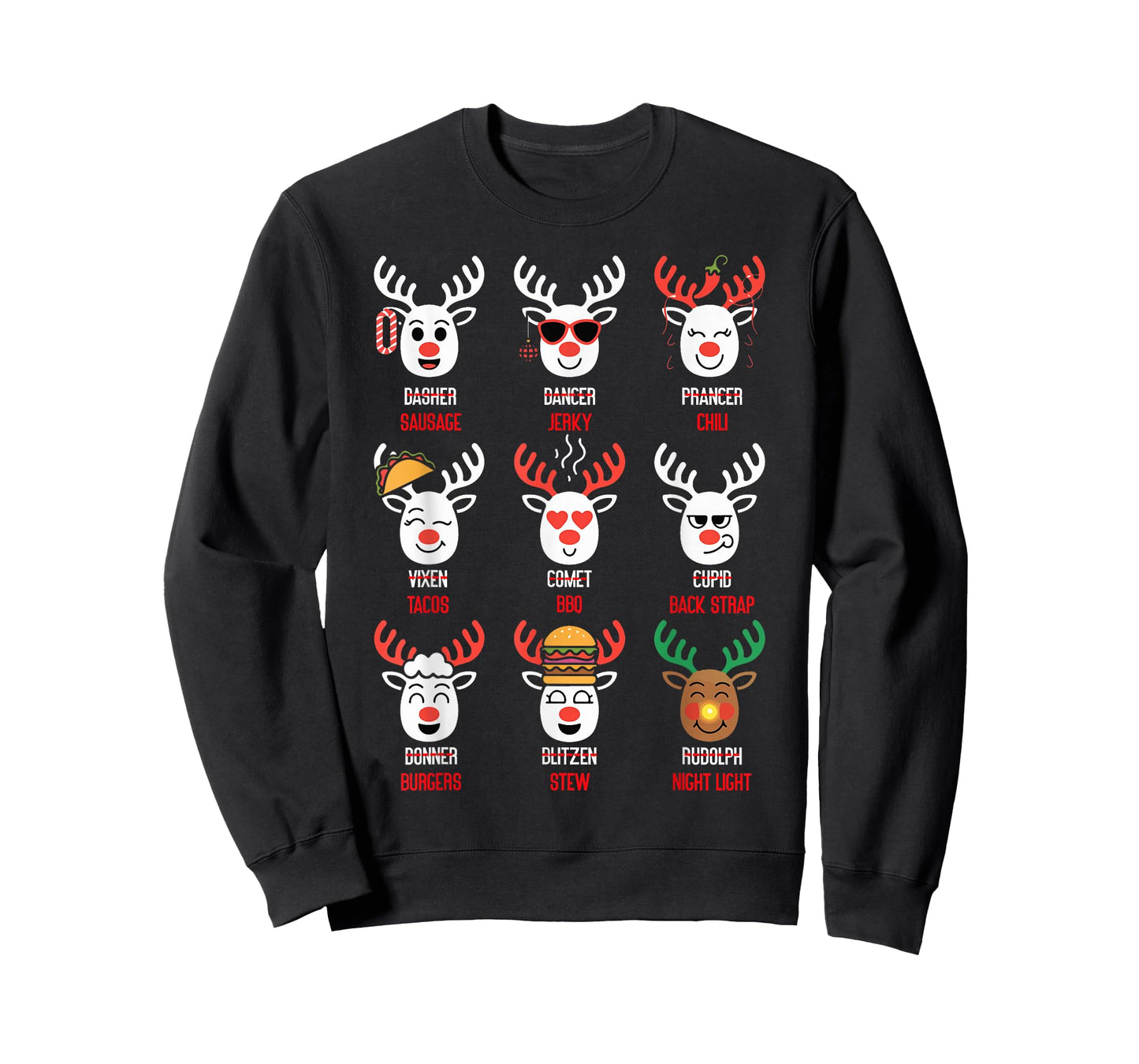 Funny Deer Hunting Christmas Cooking Humor Reindeer Meat. T-Shirt