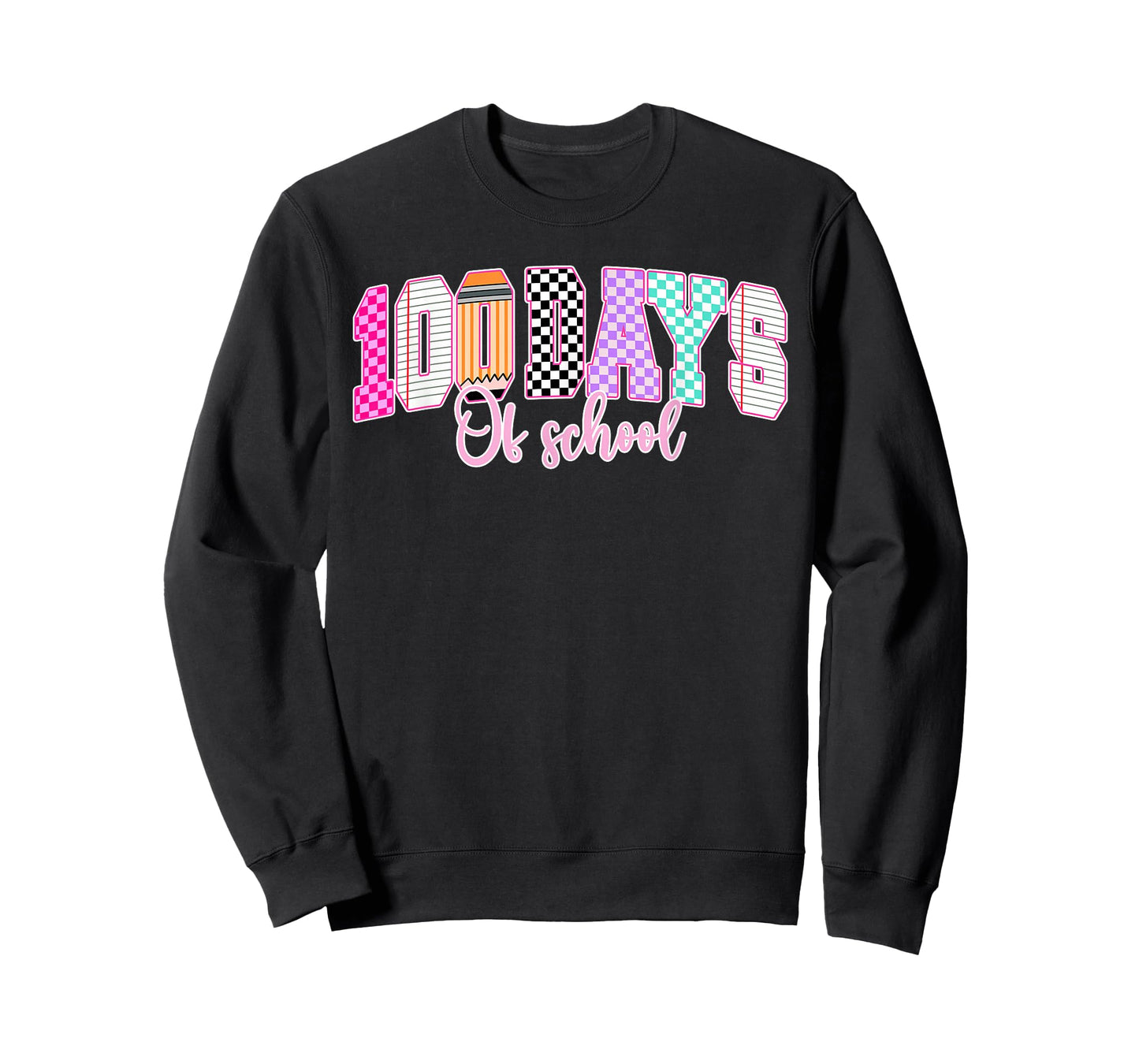 100 Days of School Groovy Retro Teacher Student Kids Funny T-Shirt