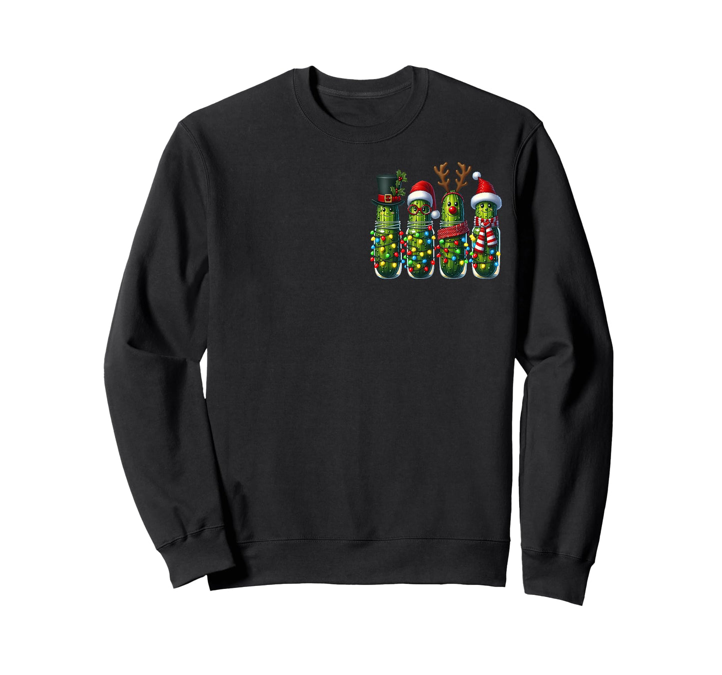 Christmas Pickles Jesus Christian Xmas Food Vegan 2 Sided T-Shirt