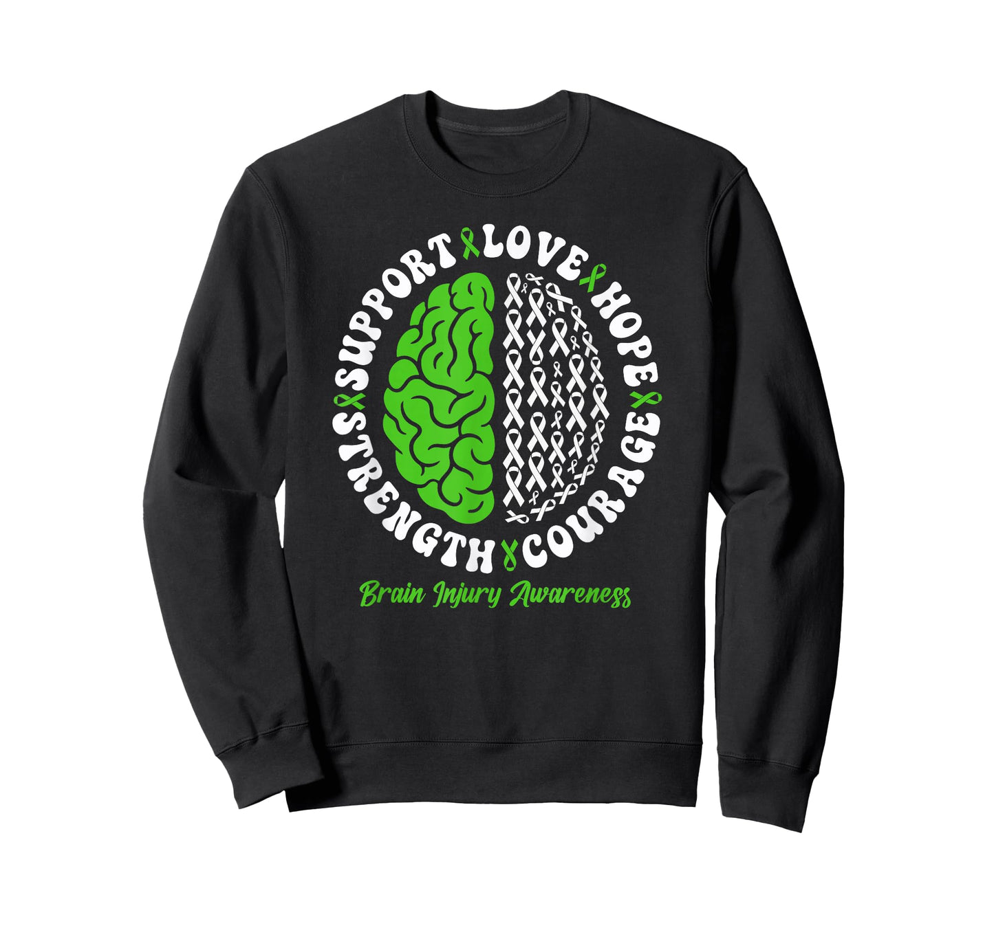Brain Injury Awareness Month Mental Health Awareness Ribbon T-Shirt