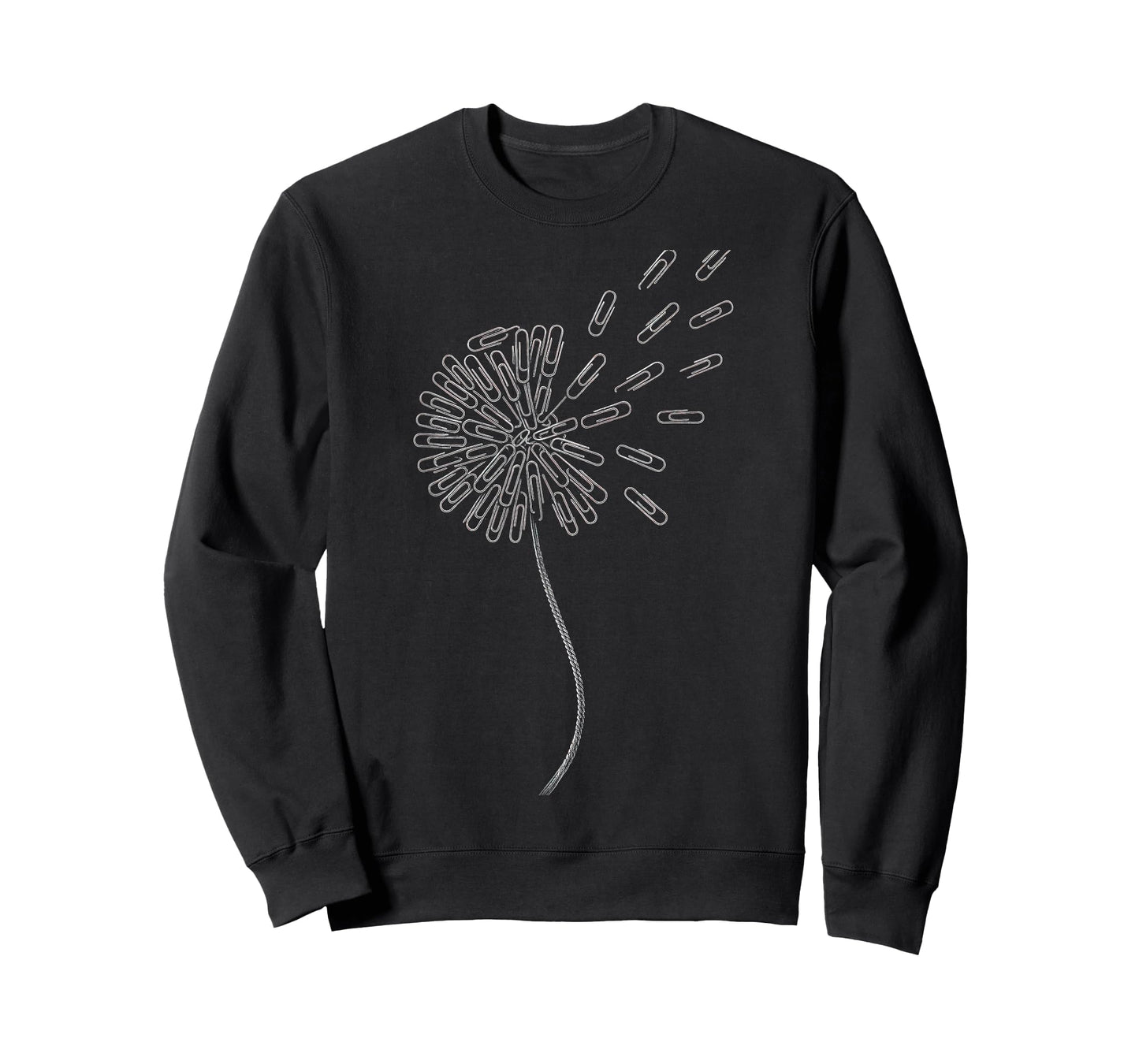 Paperclip Dandelion - Artistic Flower Nature T-Shirt