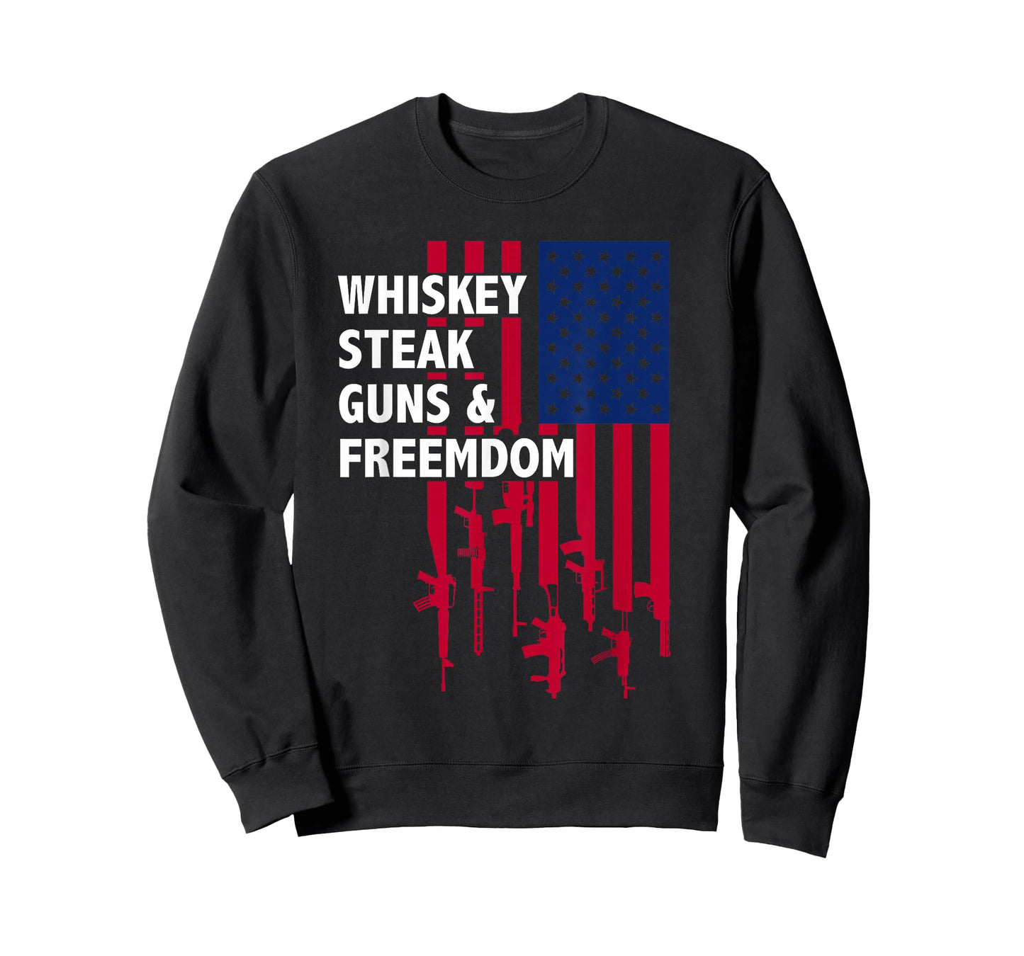 Whiskey Guns Freedom Wild + Rooted Faith Family Nature T-Shirt