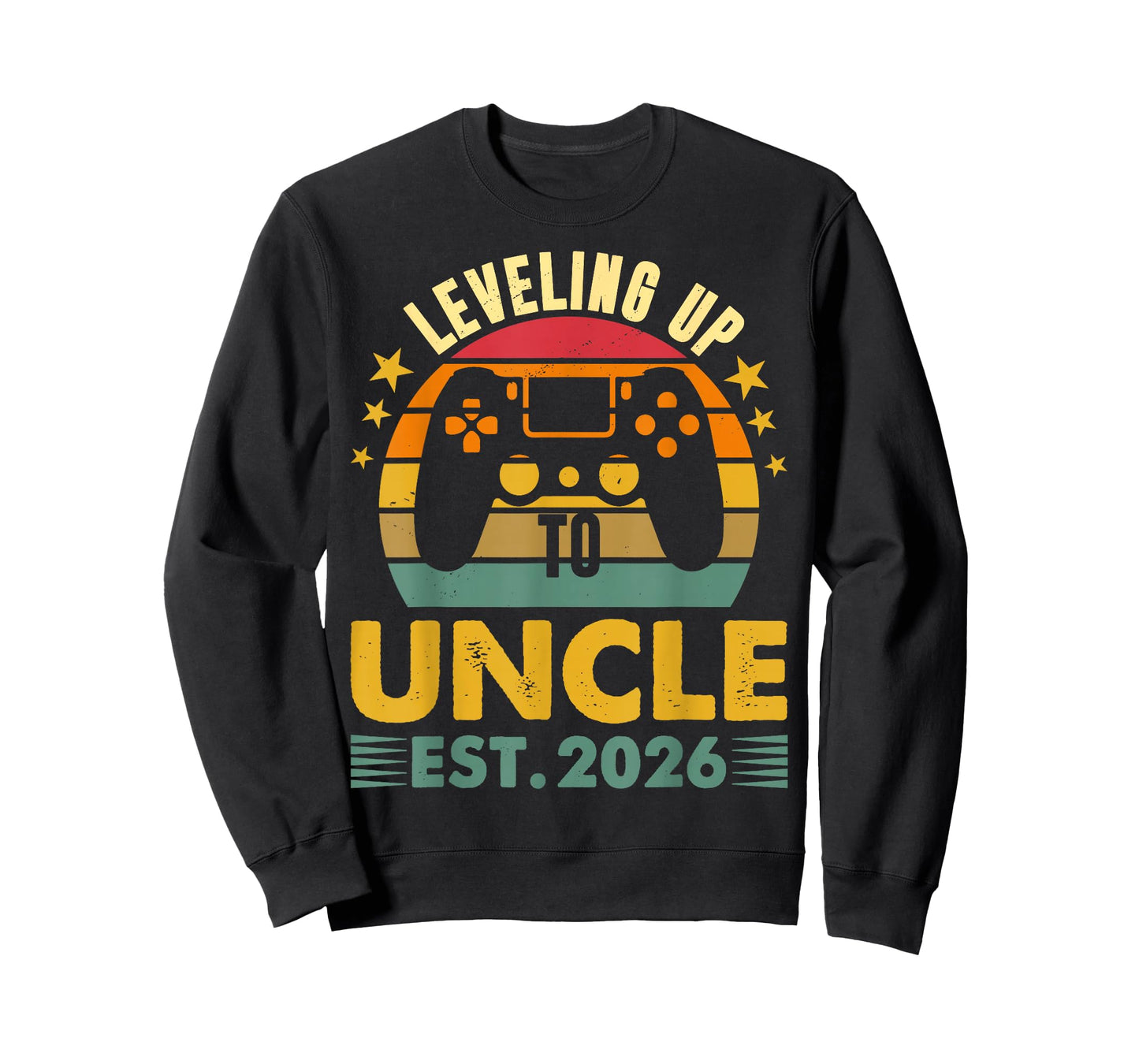 Promoted to Uncle 2026 Vintage Leveling Up to Uncle Est 2026 T-Shirt