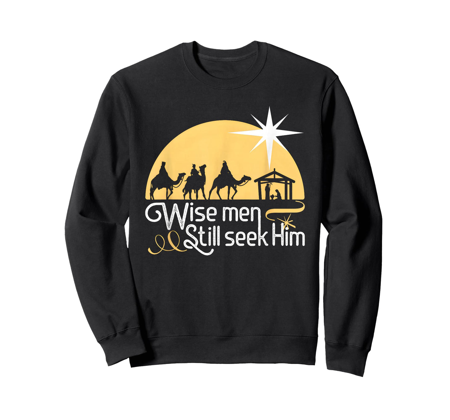 Wise Men Still Seek Him Christian Christmas Jesus Design T-Shirt