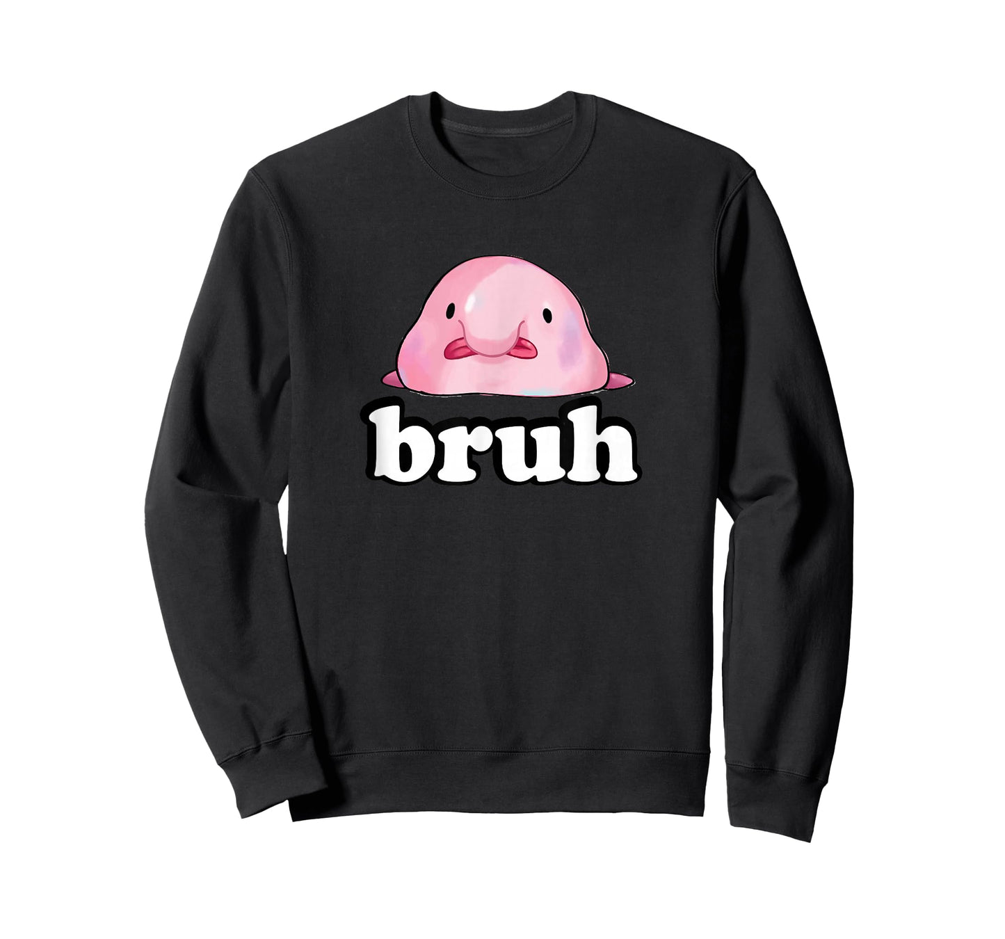 Mens Womens Kids Slang Meme Bruh Blobfish Lover T-Shirt