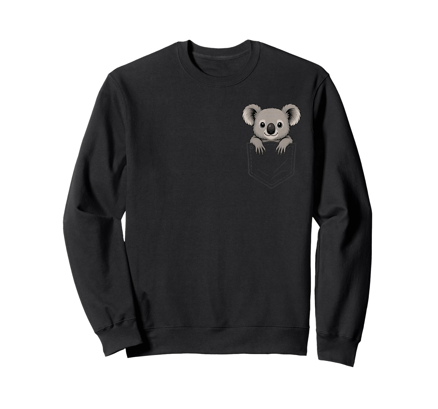 Funny Koala Peeking in Pocket Animal Lover Men Women Kids T-Shirt