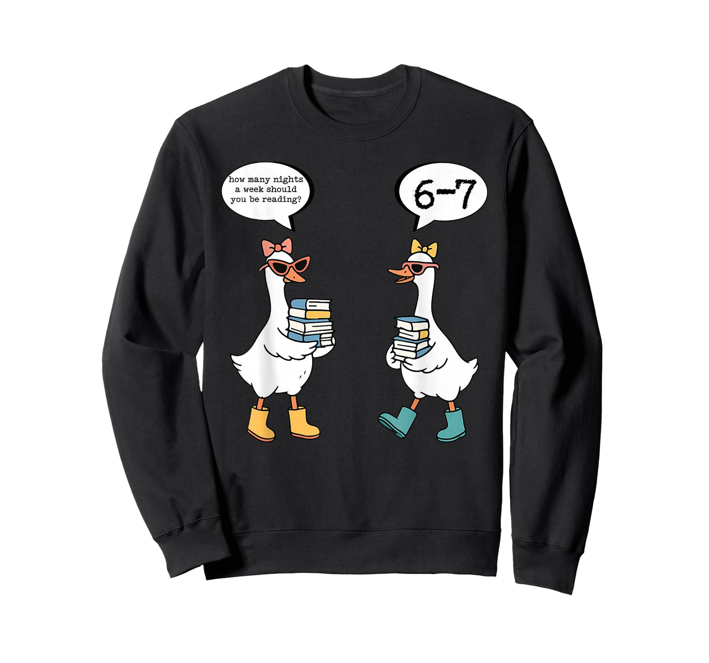 Funny Reading 67 Six Seven Meme Goose Teacher Book Lover T-Shirt