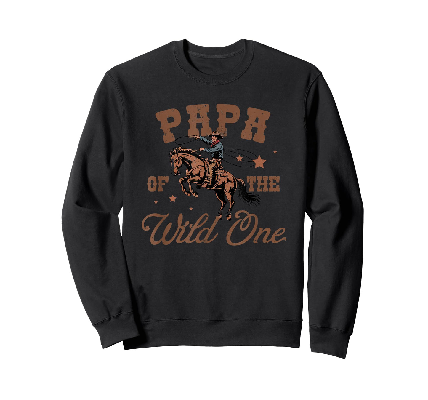 Papa of The Wild One Cowboy Western Rodeo Party Matching T-Shirt
