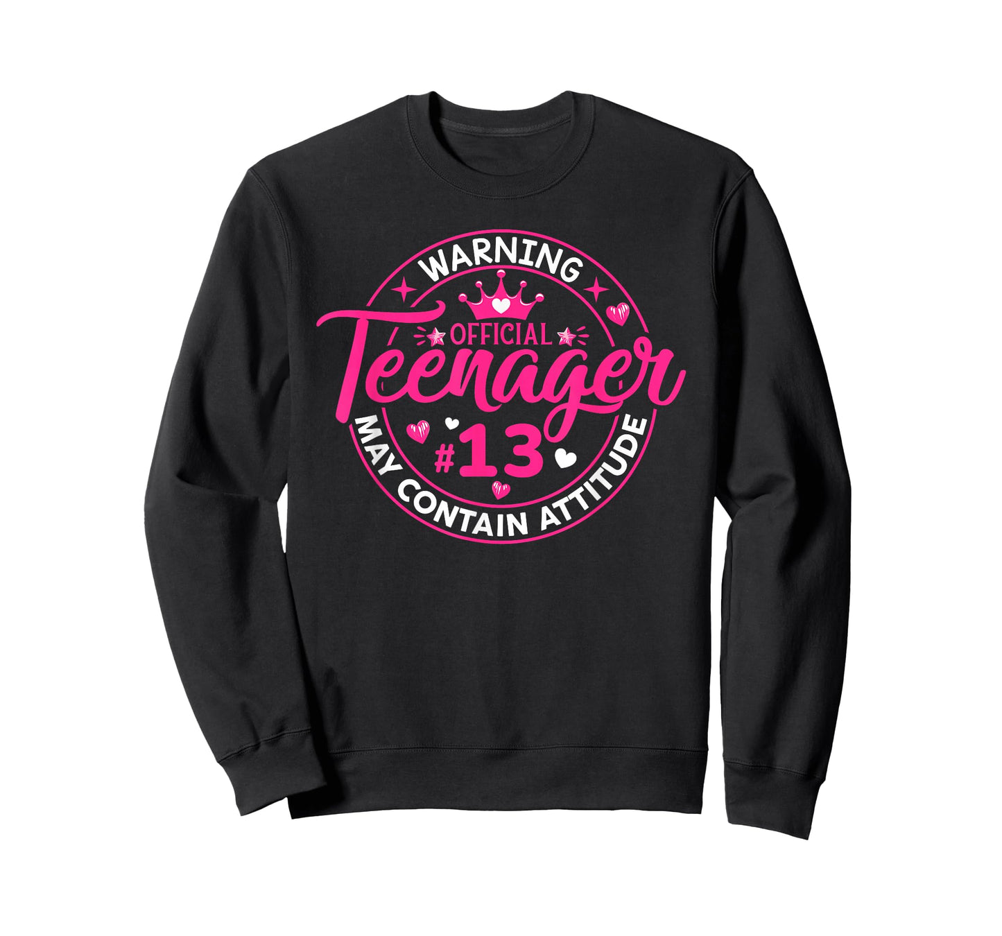 Official Teenager May Containing Attitude 13th Birthday Girl T-Shirt
