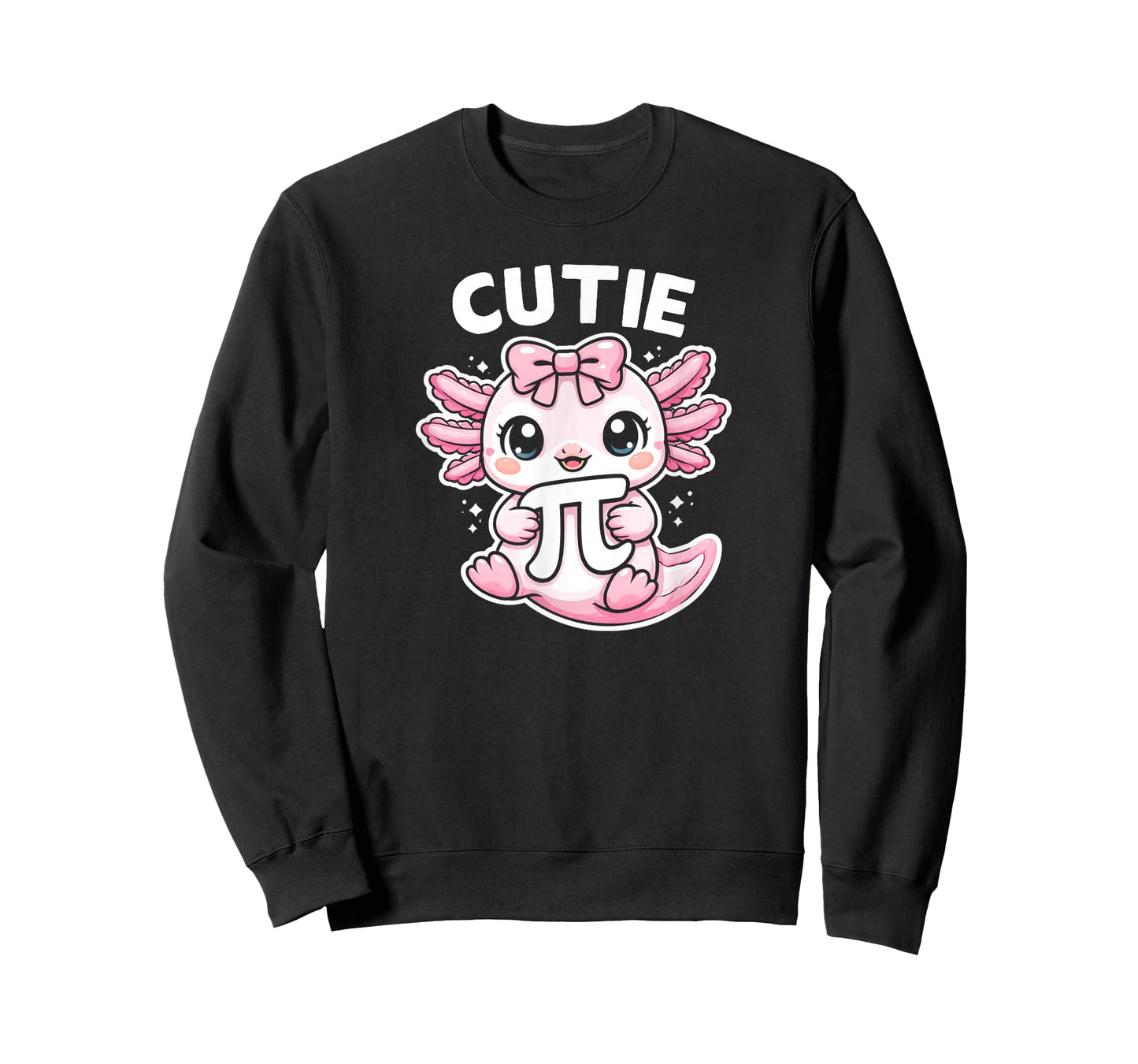 Funny Cute Axolotl Pi Symbol Math Teacher Cutie Pi T-Shirt