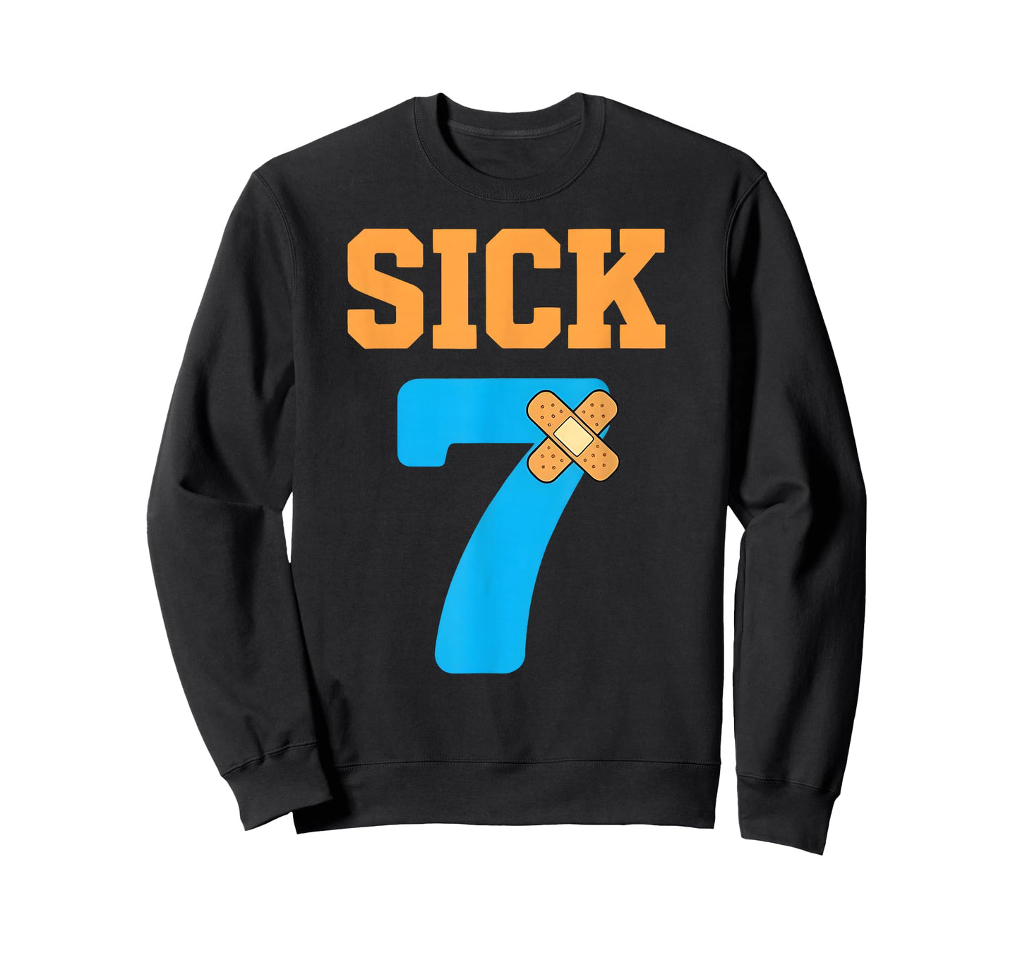 Sick Seven Meme Six Seven Sick 7 Funny Bandage T-Shirt