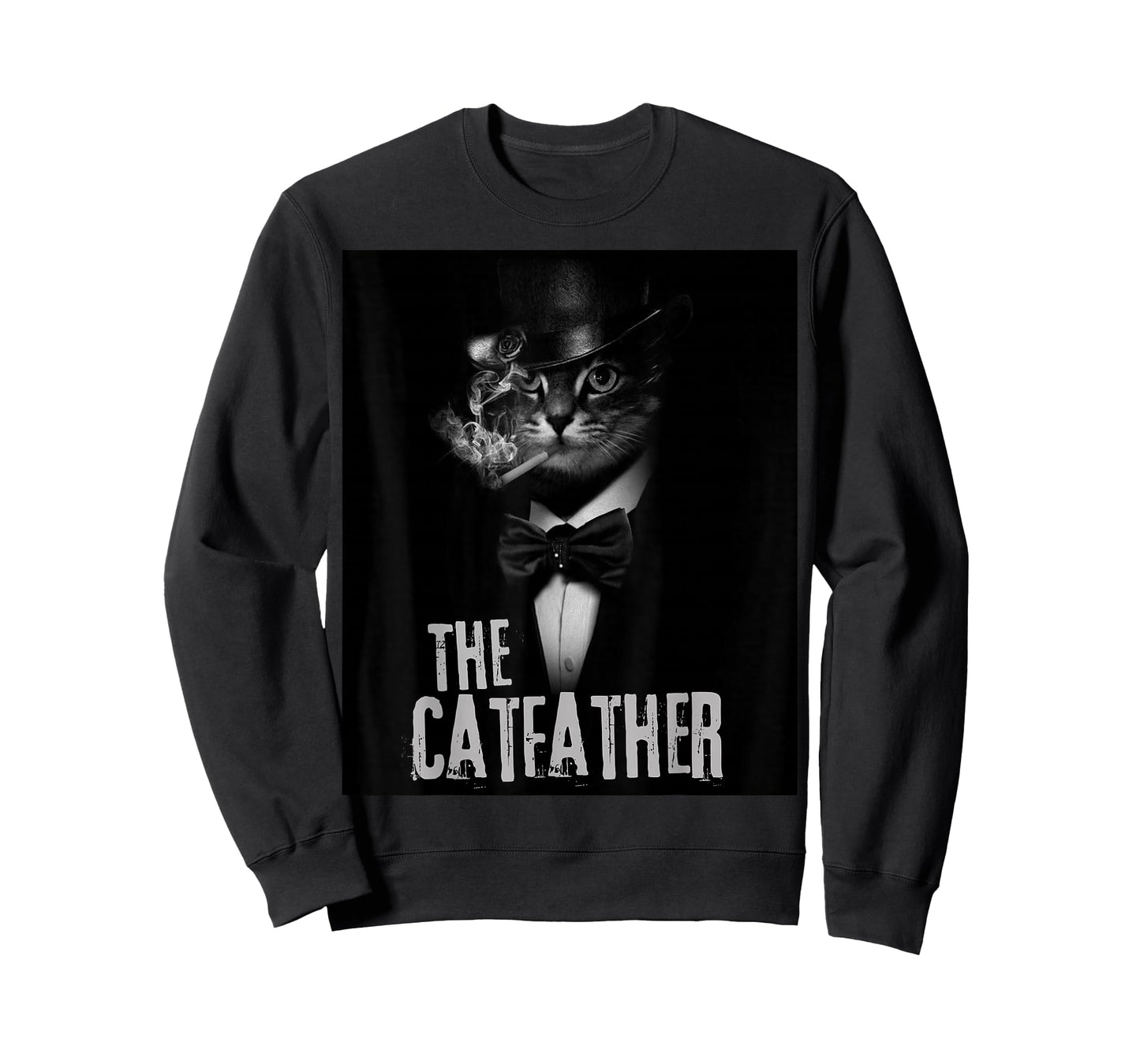 Funny The CatFather Mens Cat Dad T-Shirt