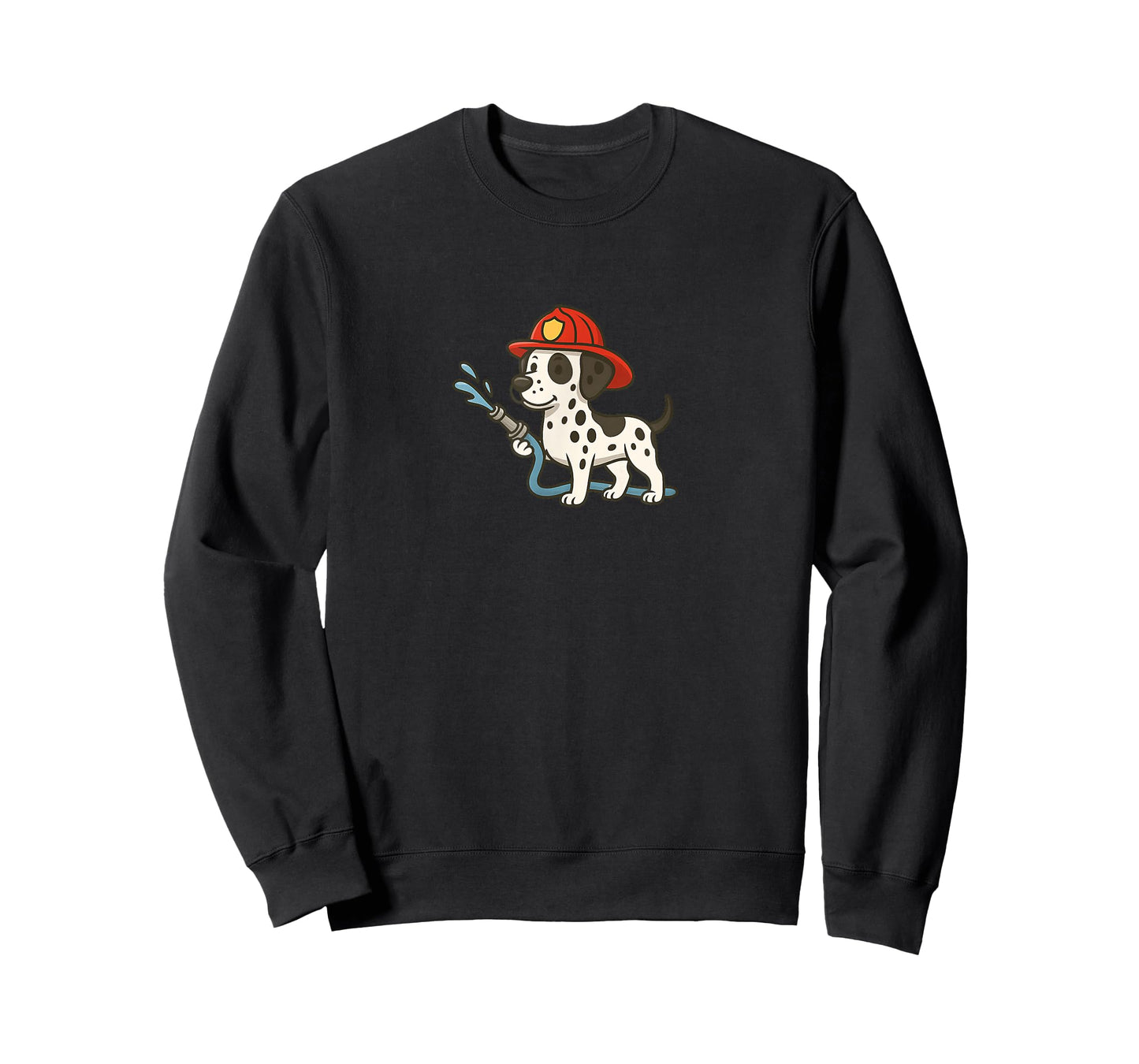 Dalmatian Firefighter Hose Fire Fighting - Funny Dog Mom Dad T-Shirt
