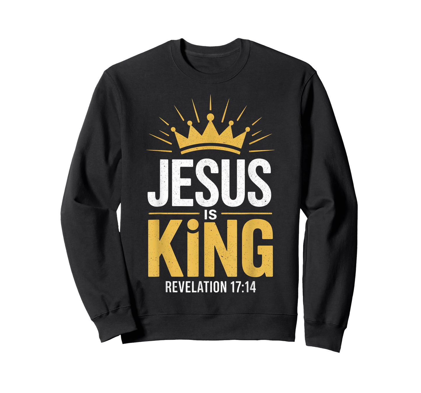 Jesus is King Revelation 17:14 - Christian Religious Bible T-Shirt