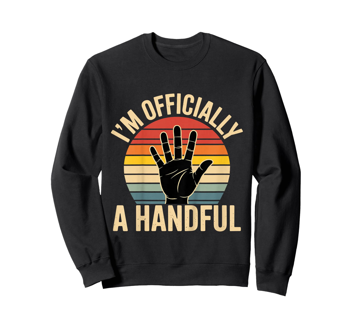 Funny I'm Officially A Handful Five 5th Birthday T-Shirt