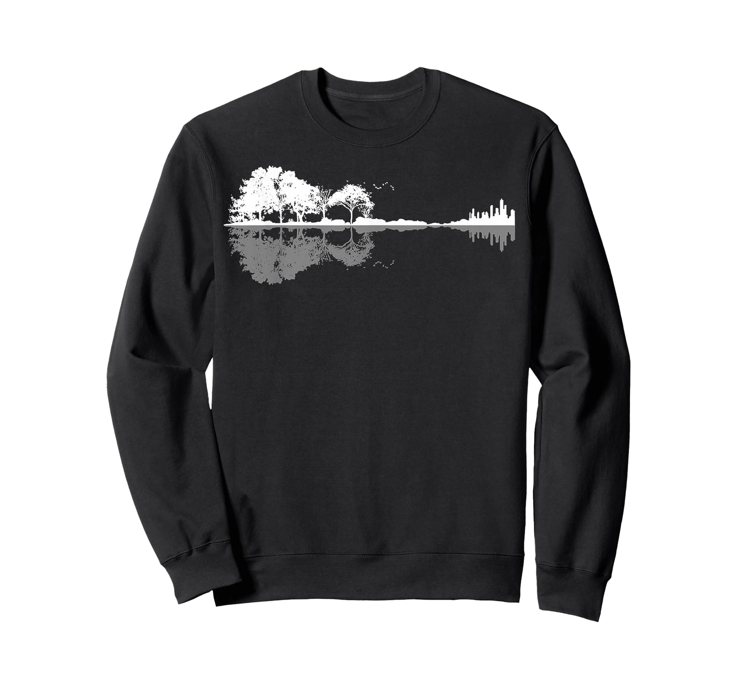 Retro Forest Funny Nature Guitar Classic Music T-Shirt
