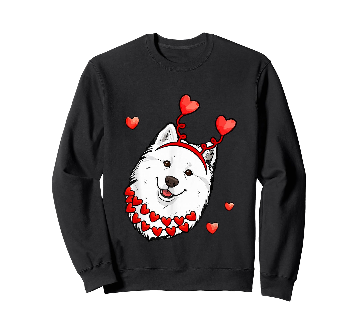 Samoyed Face Valentine's Day Matching Owner Family Kids T-Shirt
