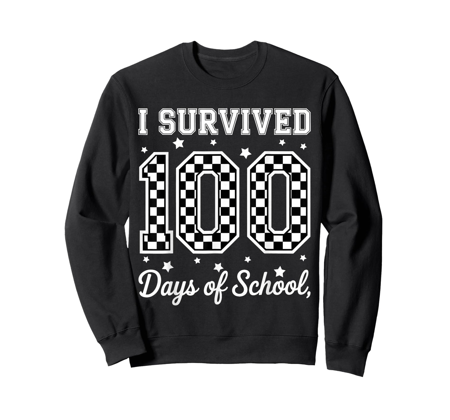 I Survived 100 Day of Me Checkerboard Boy Teacher T-Shirt