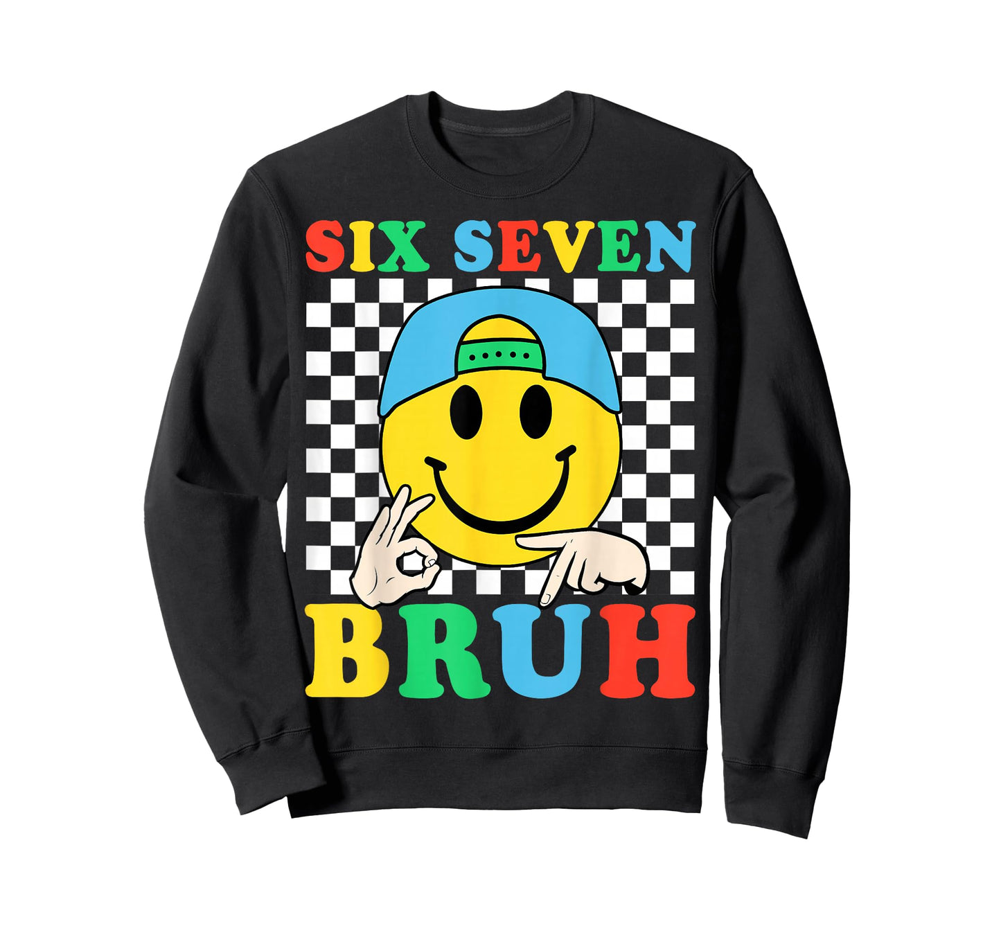 Six Seven Bruh Boys 67 Meme Gen Alpha Slang 6 7 Kid Brainrot T-Shirt