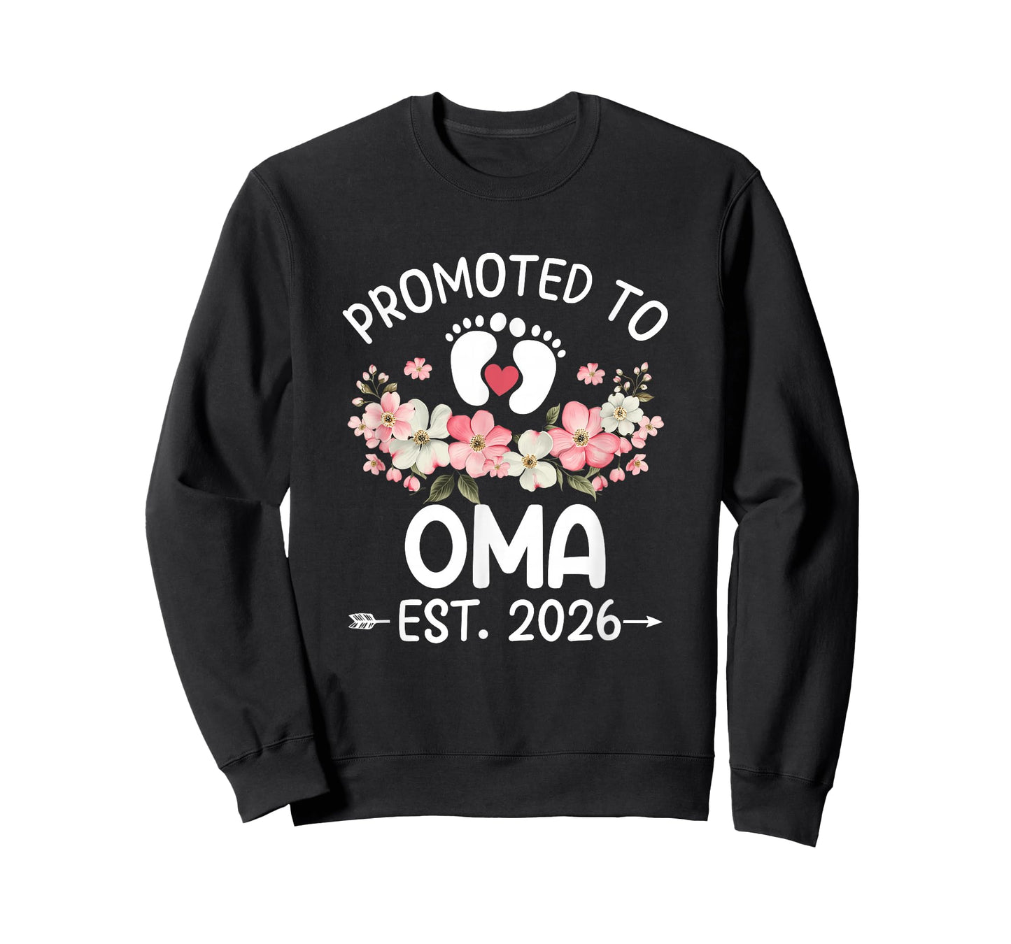 Promoted to Oma 2026 First Time Floral New Oma T-Shirt