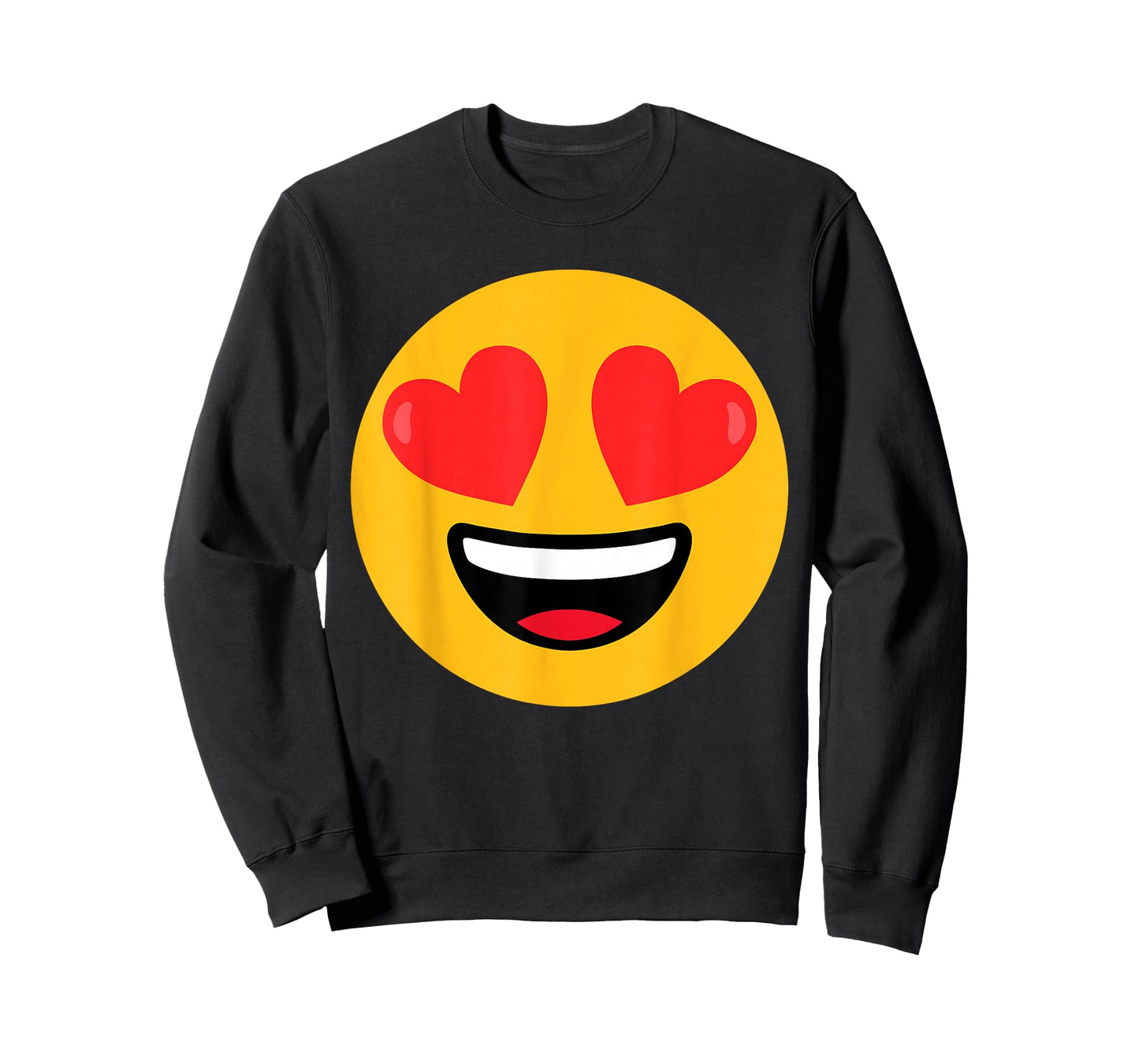 Funny Emoticon Face Grin Hearts Love T-Shirt