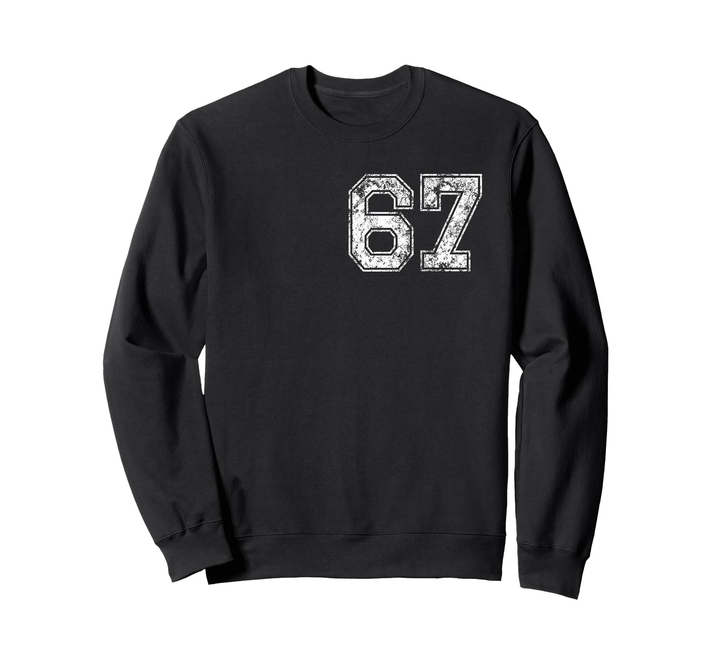 Six Seven 6 7 Cool Meme Vintage 67 Funny Number Front/Back T-Shirt