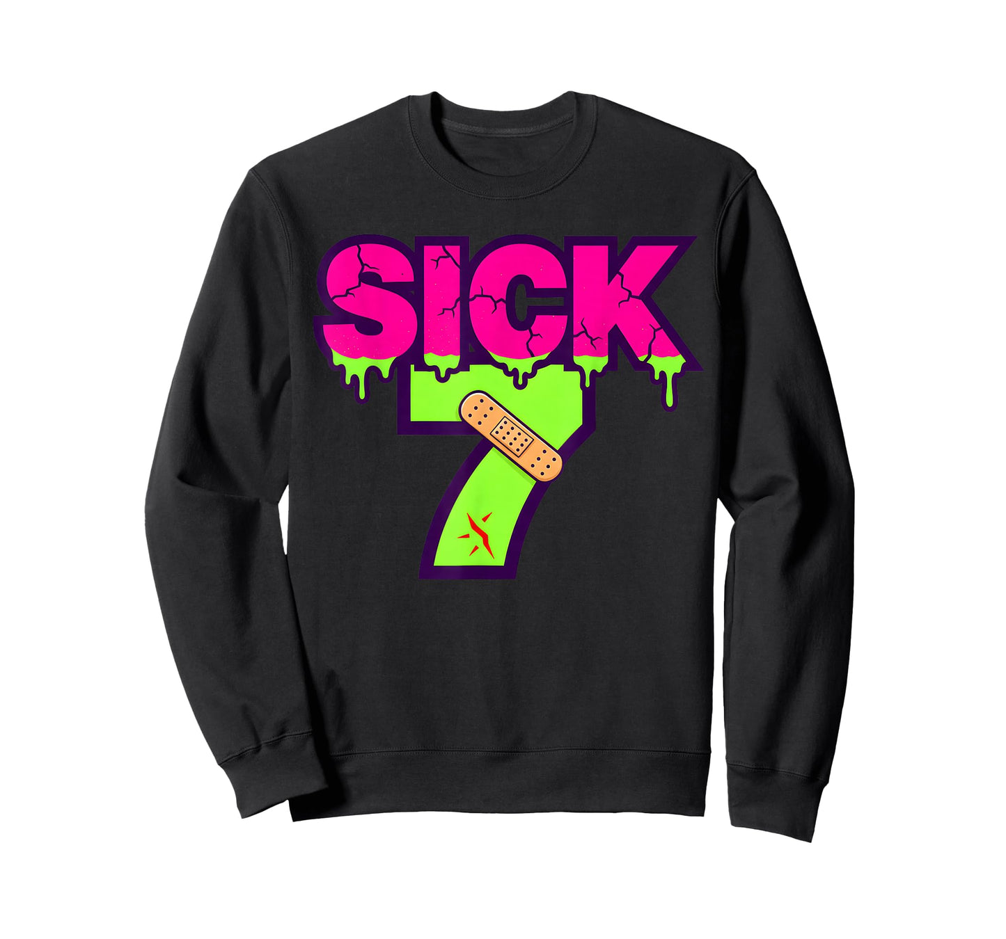 Sick Seven Meme Tee Six Seven Fun Wordplay Drip T-Shirt