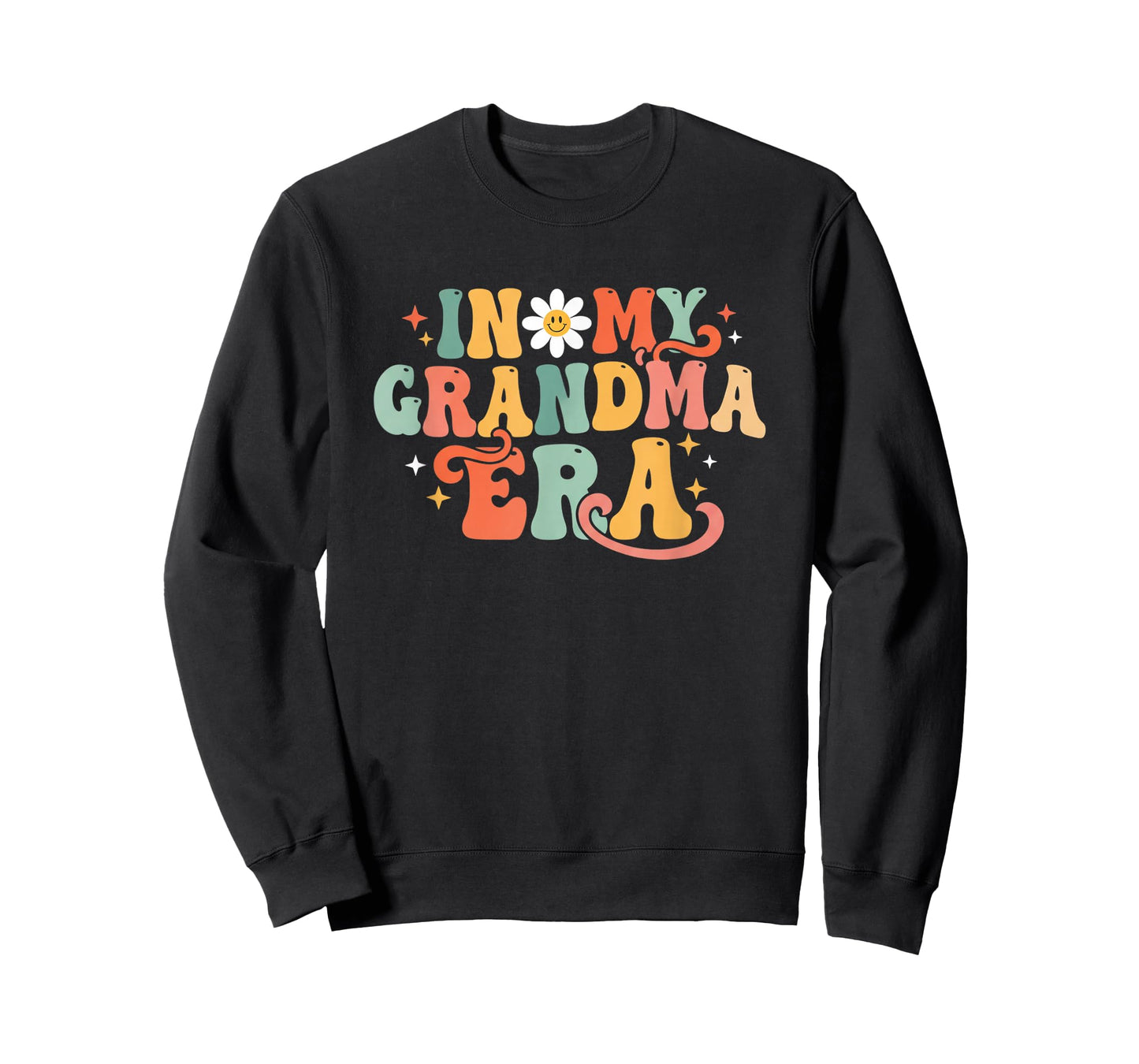 Grandparent in My Grandma Era Retro Groovy Grandma Era T-Shirt