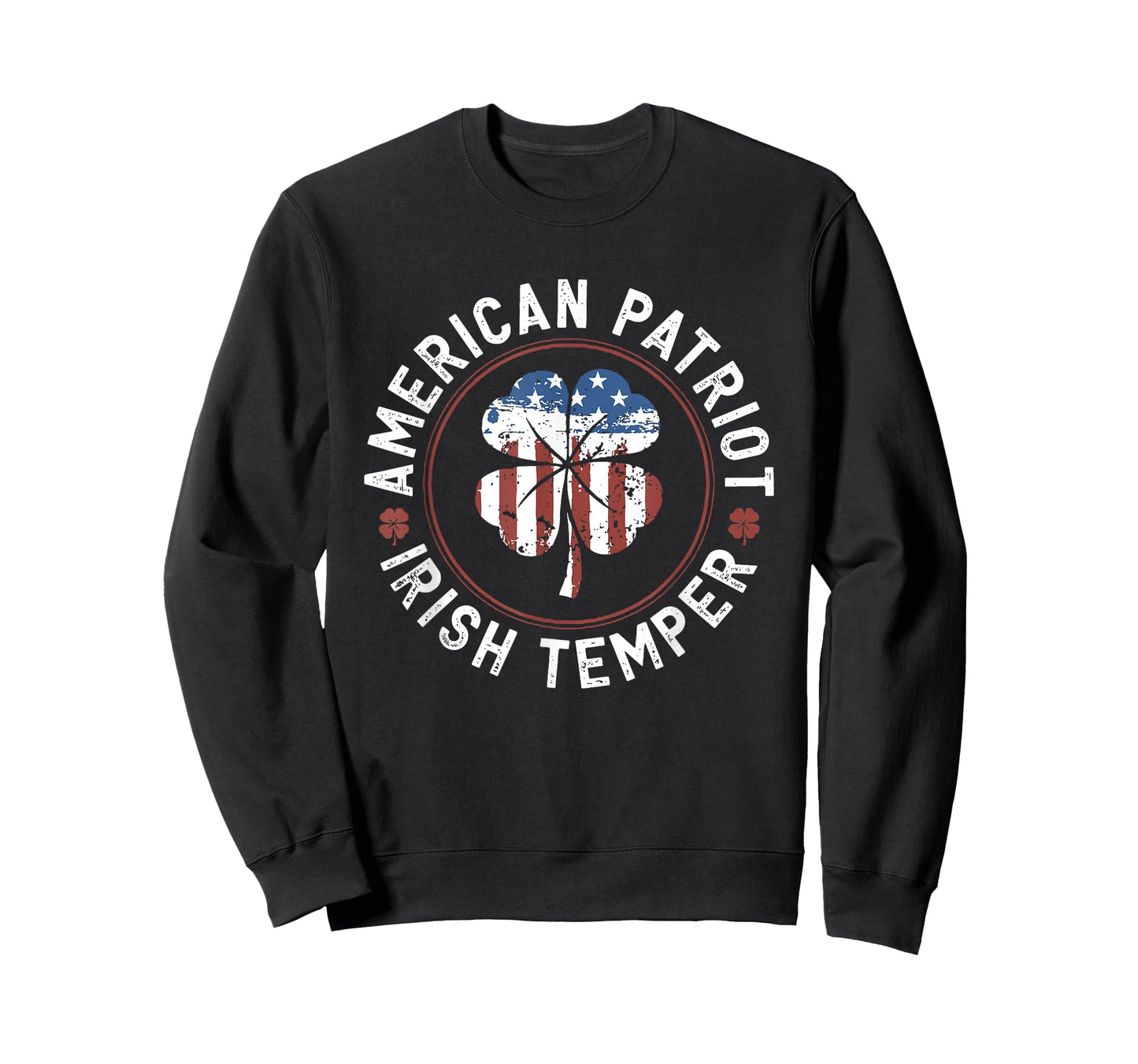 Retro American Patriot Irish Temper Funny St Patricks Day T-Shirt