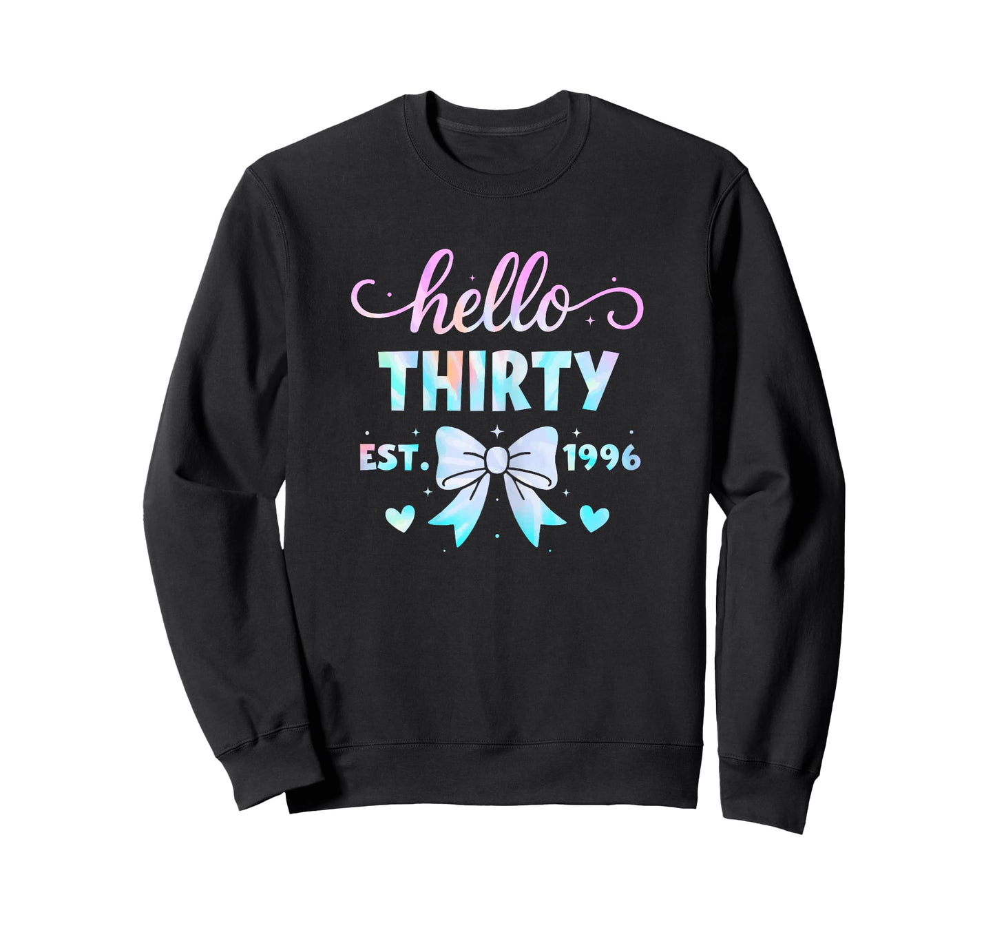 Hello Thirty Coquette Bow 30th Birthday Women 30 Year Old T-Shirt