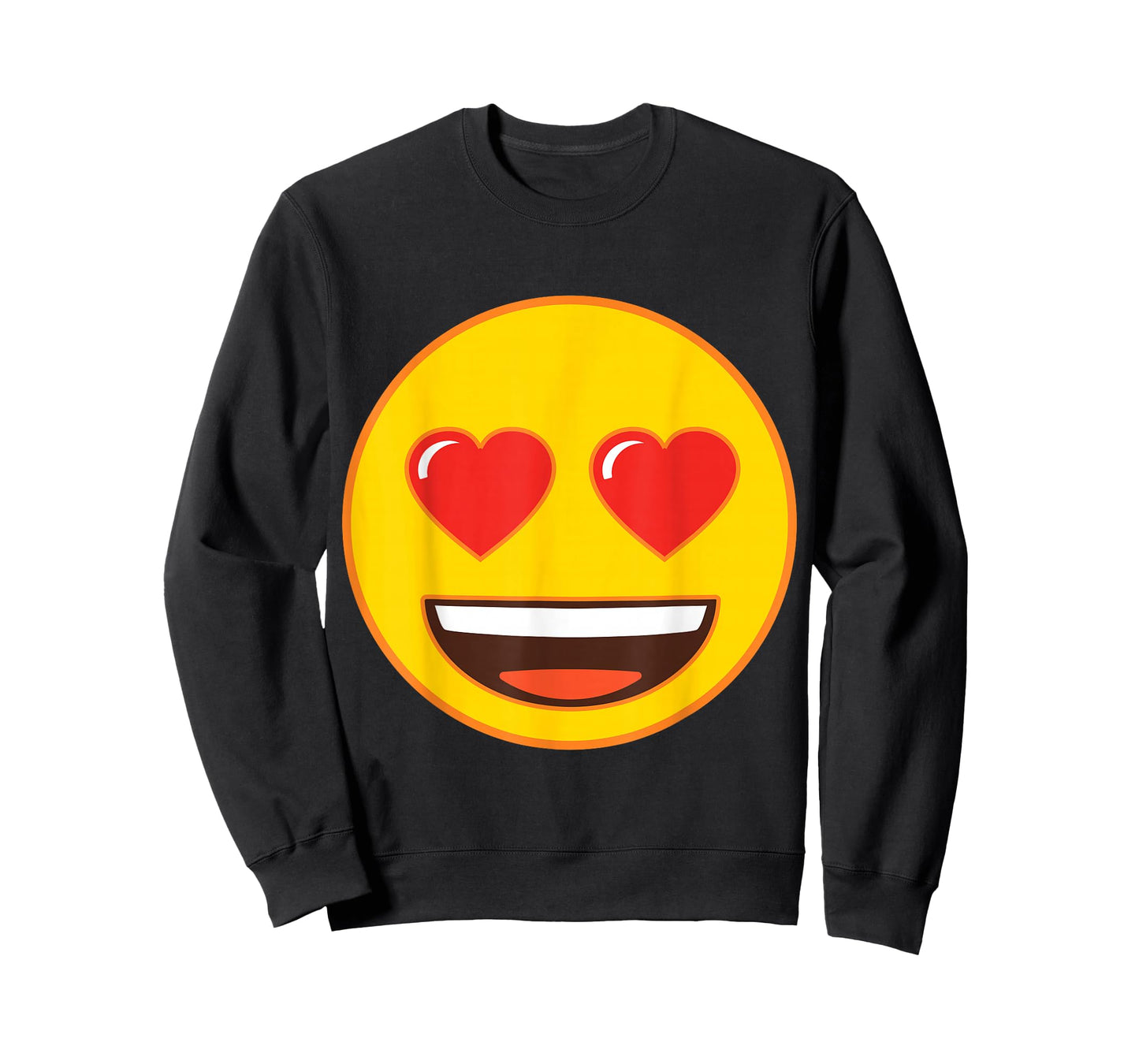 Official Emoji Heart Eyes Yellow Smile Face T-Shirt