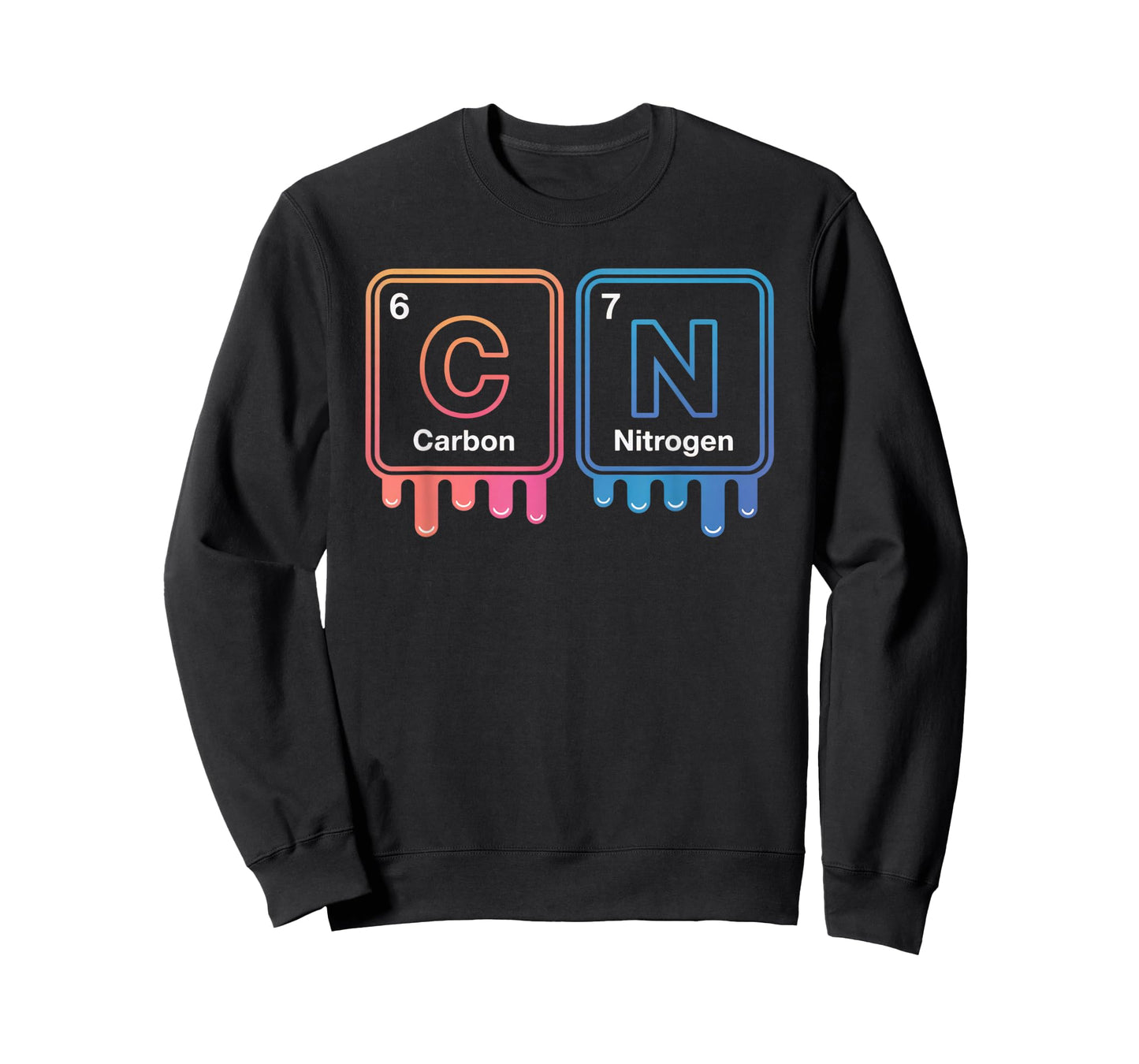 Carbon Nitrogen Chemistry Geek Fun Science Lovers School T-Shirt
