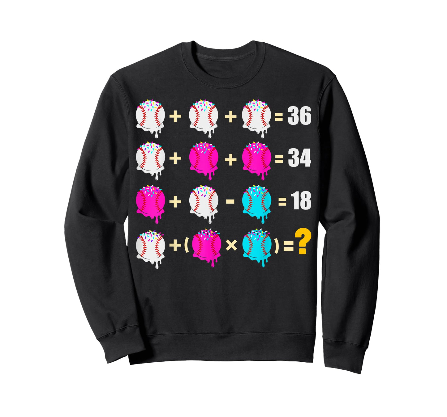 Funny Six Seven Ice Cream Logic Math Puzzle Equation Meme T-Shirt