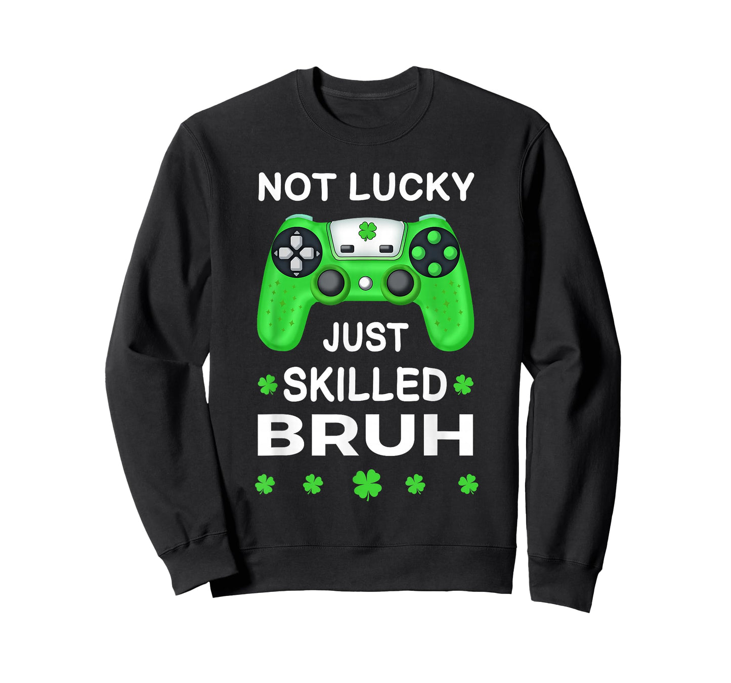 St Patricks Day Lucky Shamrock Gaming Irish Boys Kids Men T-Shirt