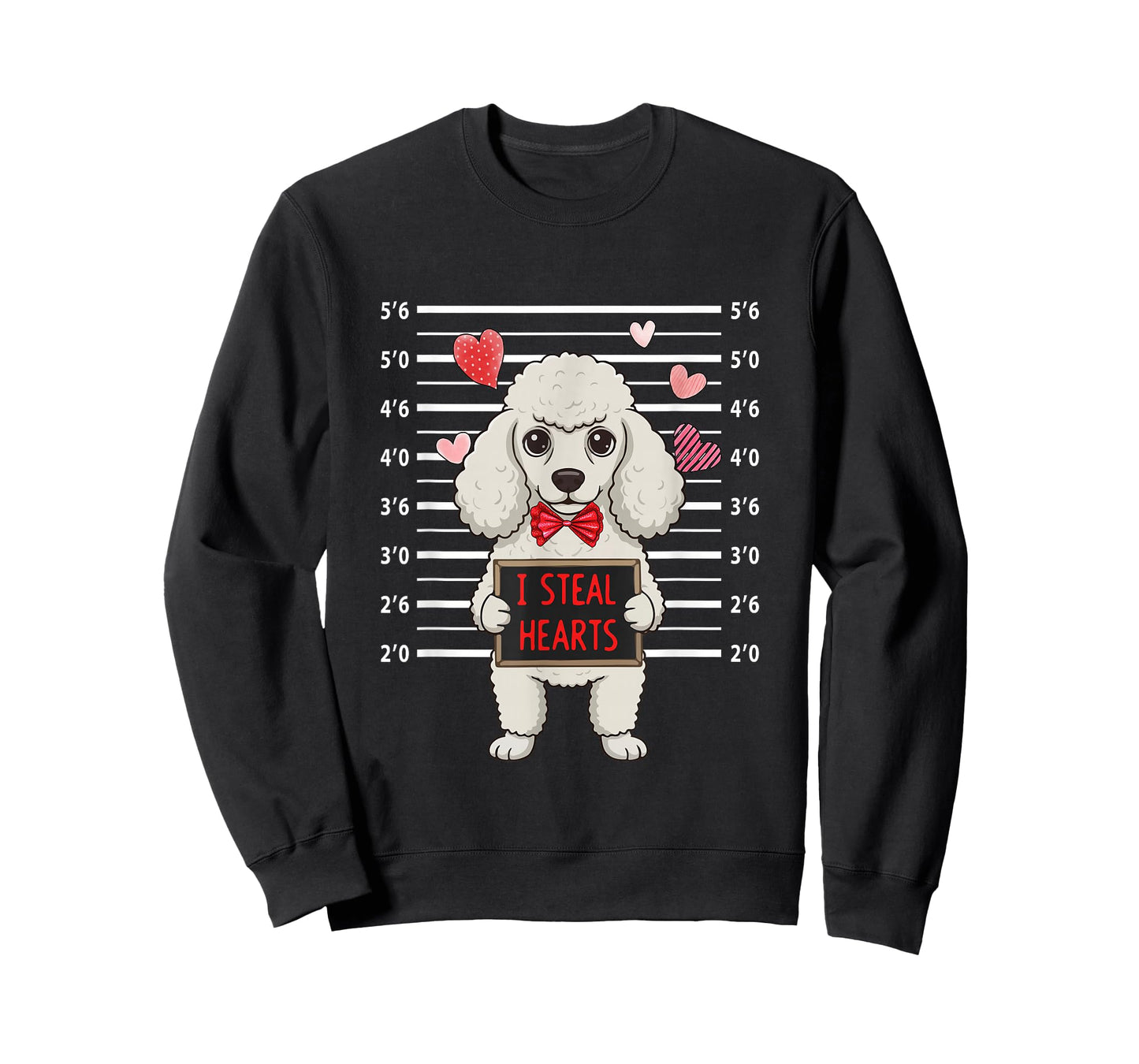 I Steal Cute Hearts Valentine's Day Poodle Lover Owner T-Shirt