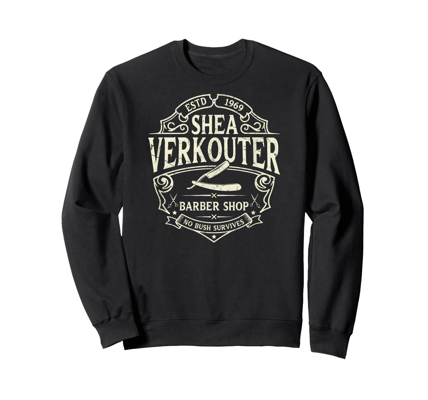 Shea Verkouter Funny Adult Humor Barber Shop Gag Gifts T-Shirt