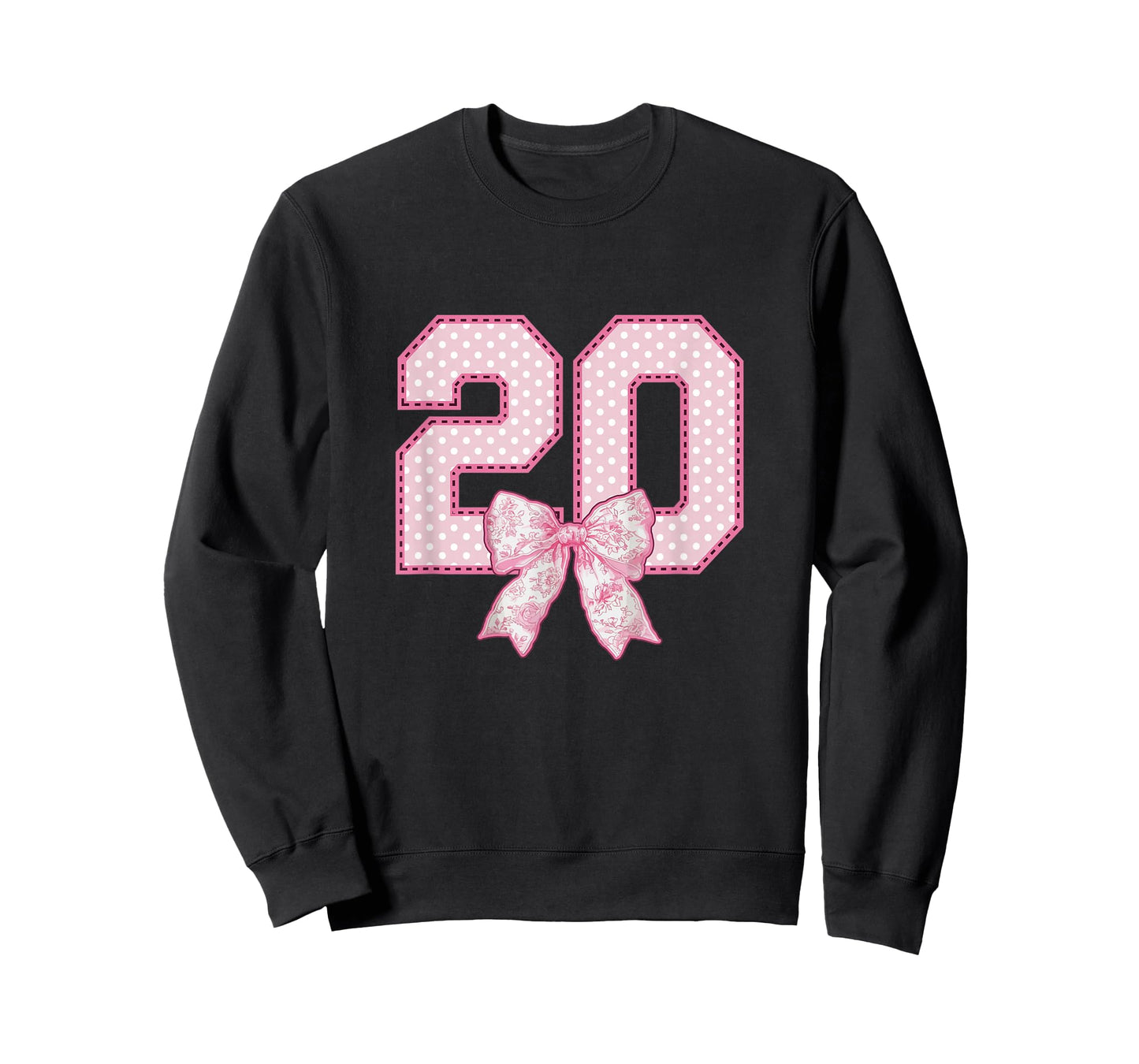 20th Birthday Shirt Women Coquette Bow 20 Year Old Birthday T-Shirt