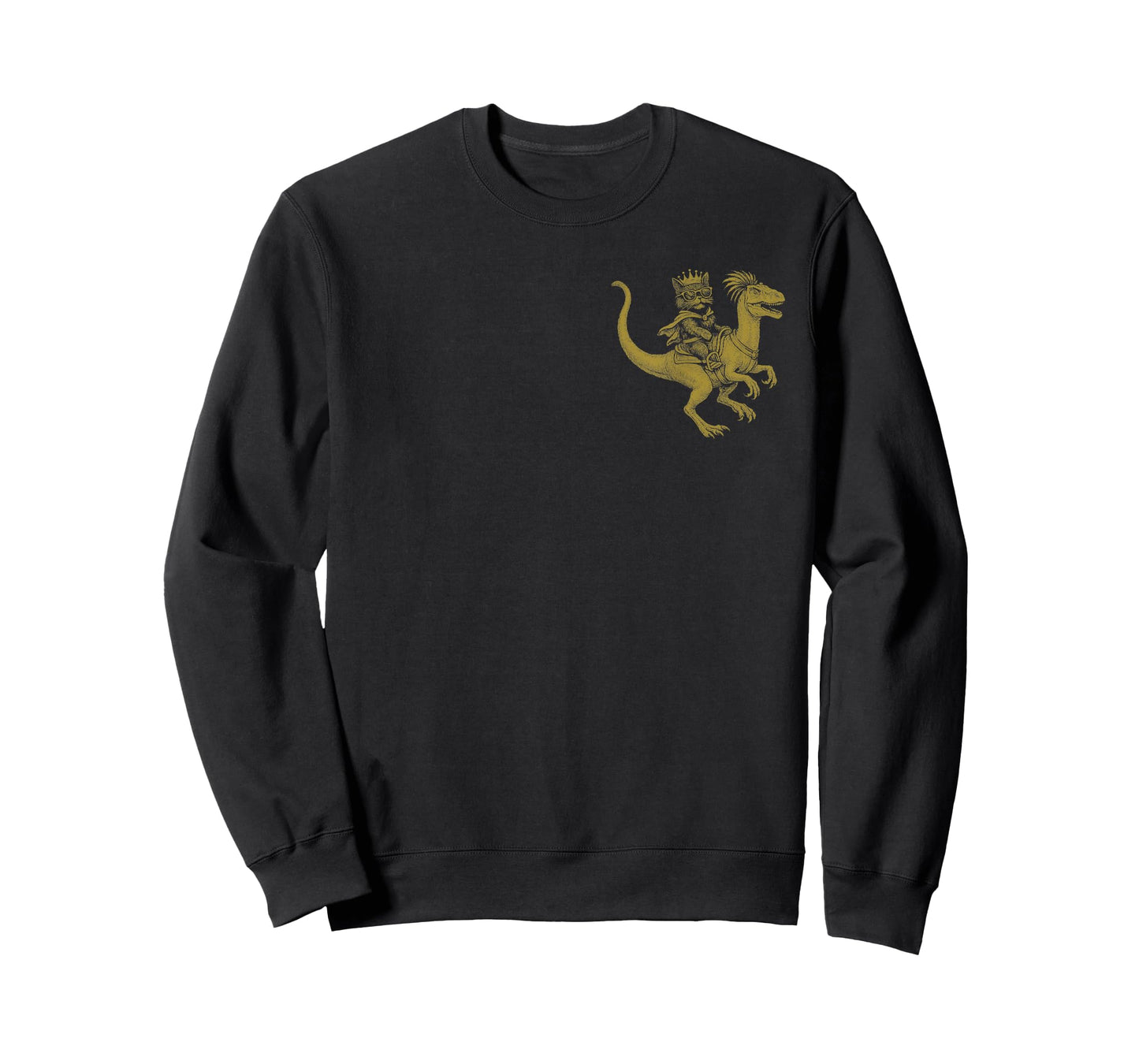(2 Sided) This is an Outrage Princess Cat Riding Dinosaur T-Shirt